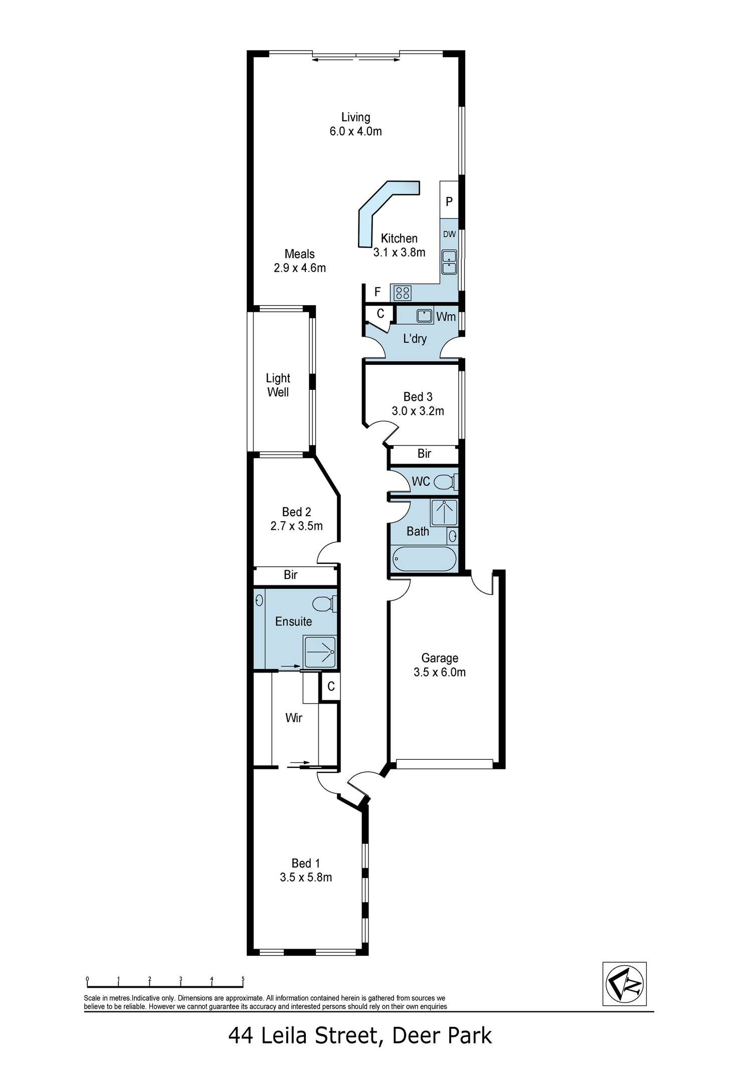 Floorplan of Homely house listing, 44 Leila Street, Deer Park VIC 3023