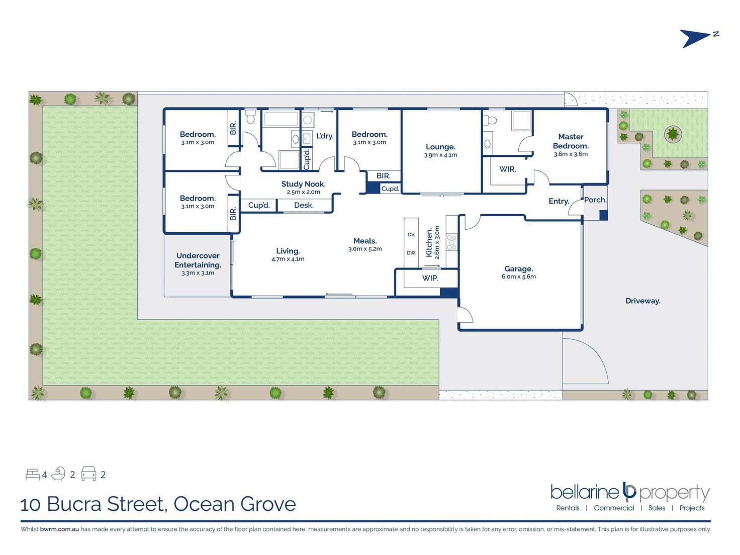 Floorplan of Homely house listing, 10 Bucra Street, Ocean Grove VIC 3226