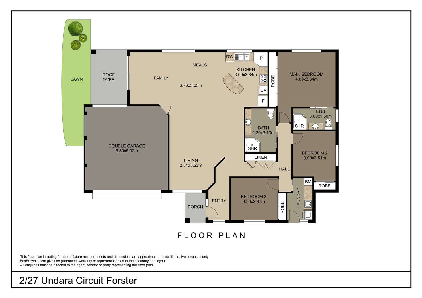 Floorplan of Homely villa listing, 2/27 Undara Circuit, Forster NSW 2428