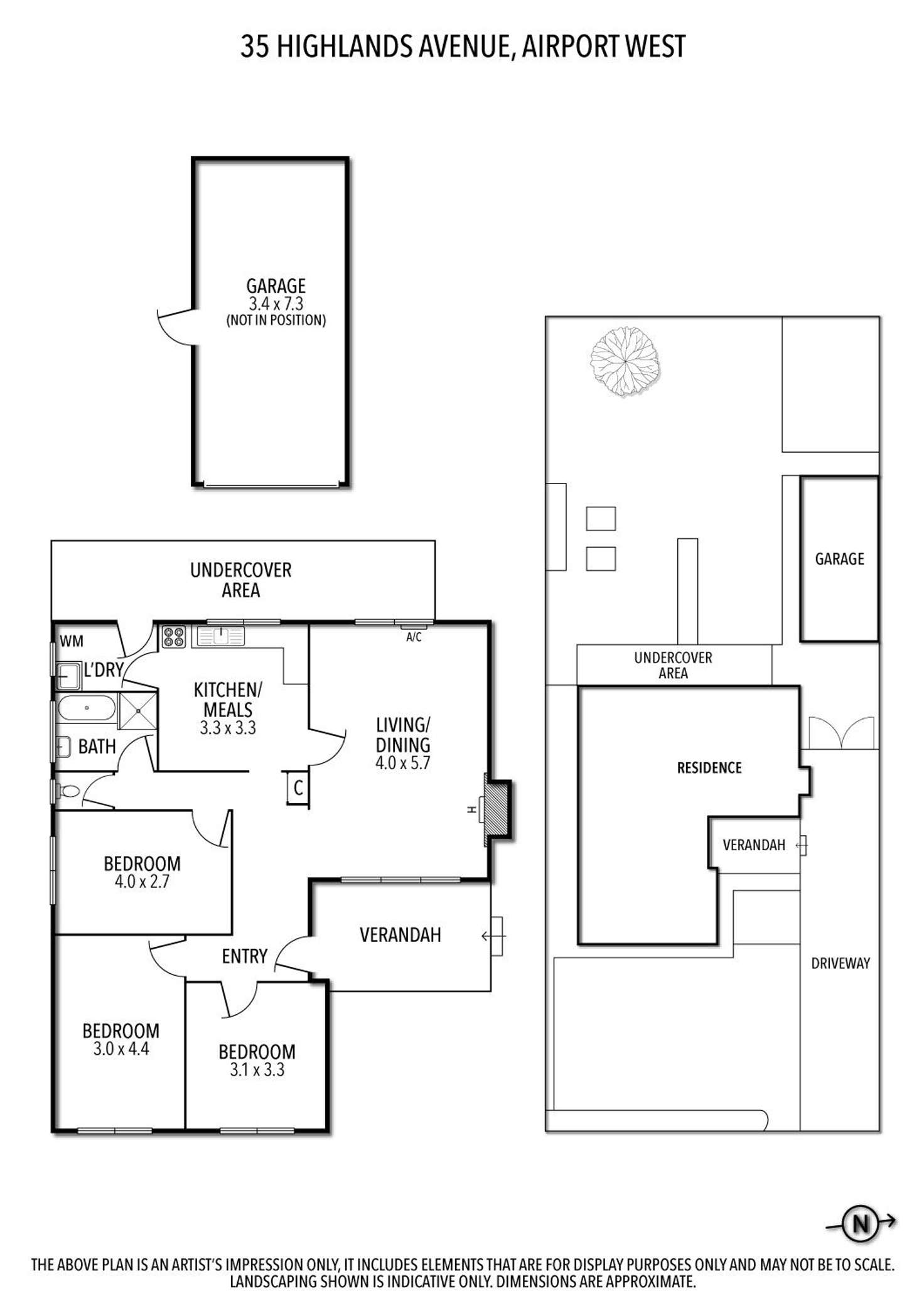 Floorplan of Homely house listing, 35 Highlands Avenue, Airport West VIC 3042