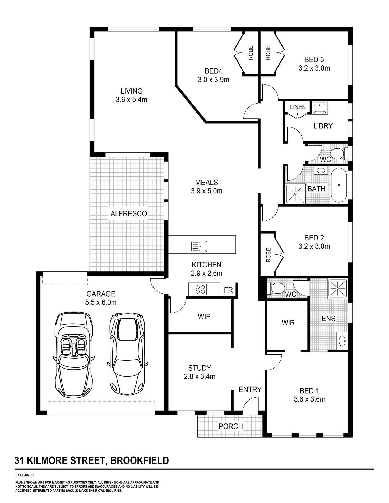Floorplan of Homely house listing, 31 Kilmore Street, Brookfield VIC 3338