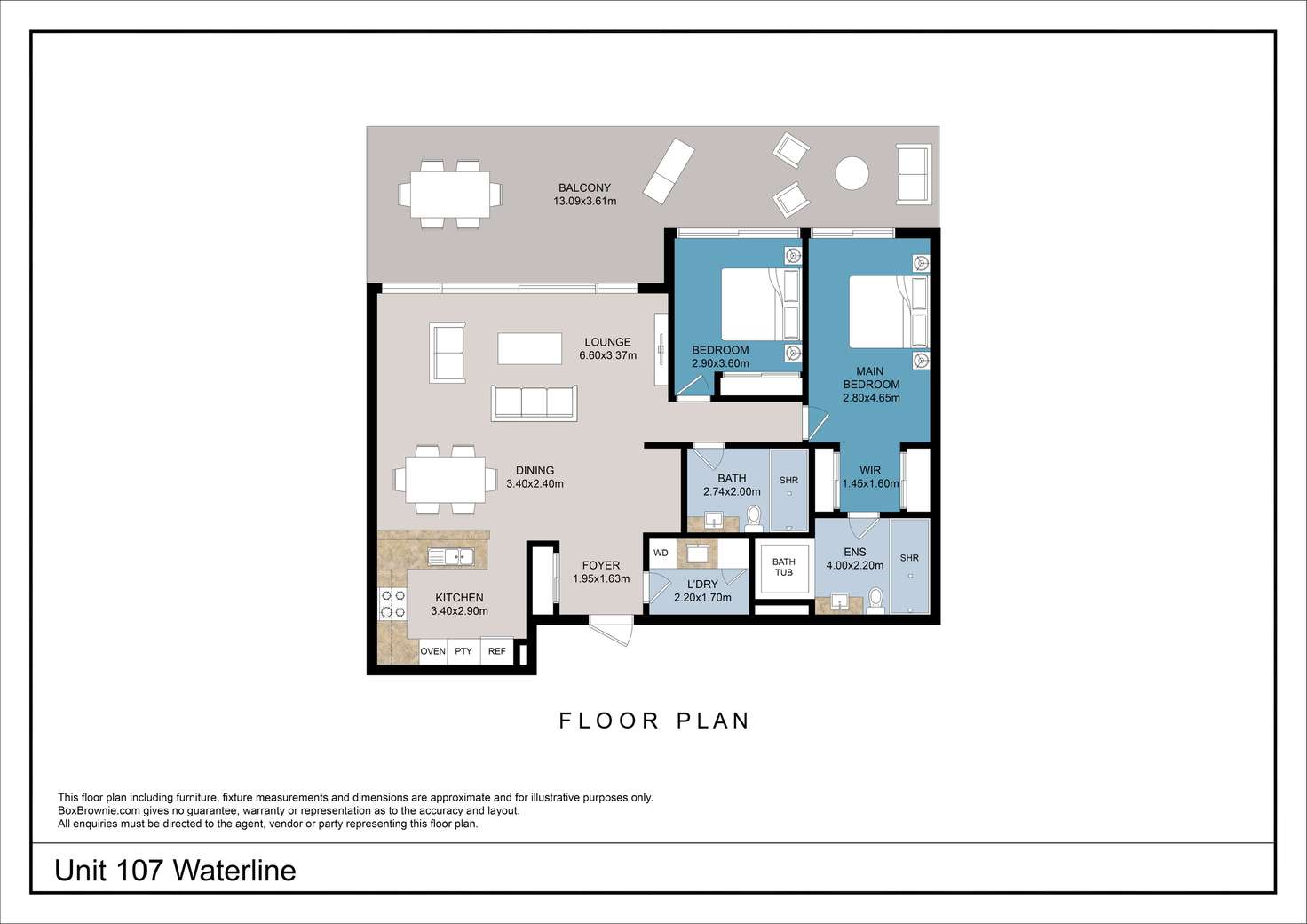 Floorplan of Homely apartment listing, 107/30-34 Little Street, Forster NSW 2428