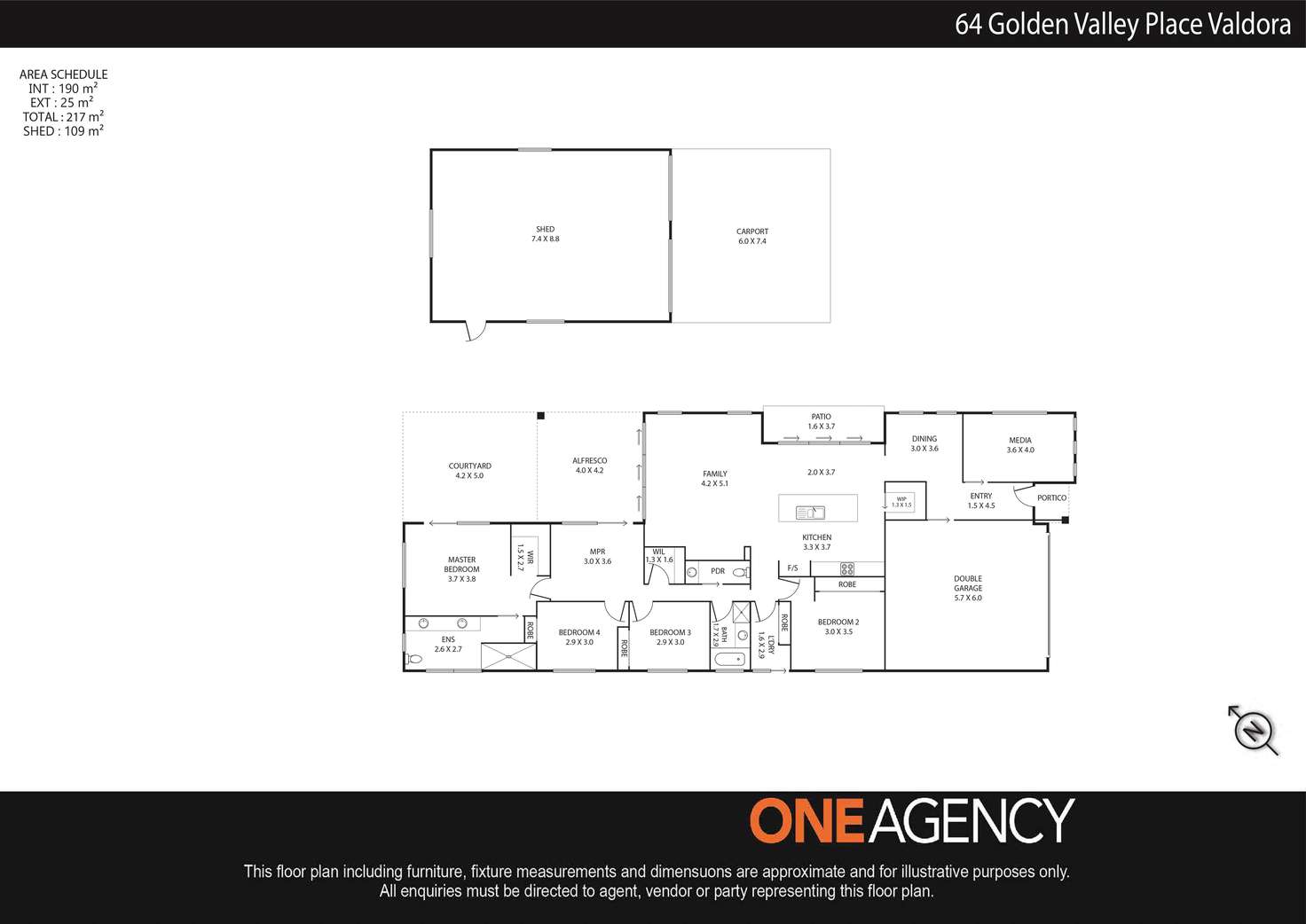 Floorplan of Homely acreageSemiRural listing, 64 Golden Valley Place, Valdora QLD 4561