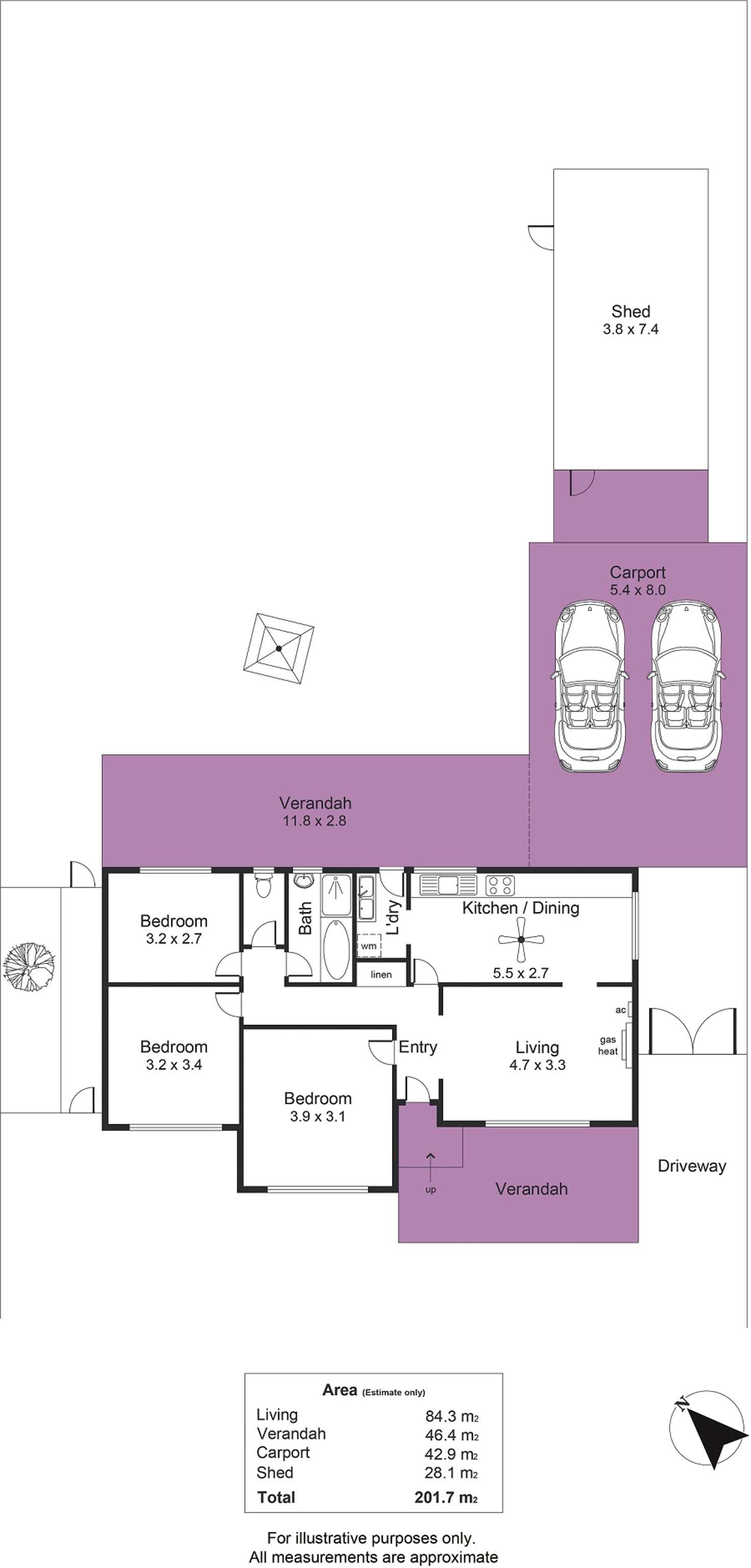 Floorplan of Homely house listing, 11 Thorndon Crescent, Paradise SA 5075