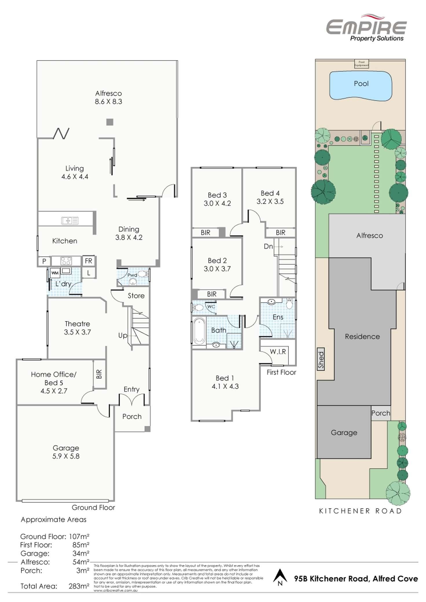 Floorplan of Homely house listing, 95B Kitchener Road, Alfred Cove WA 6154