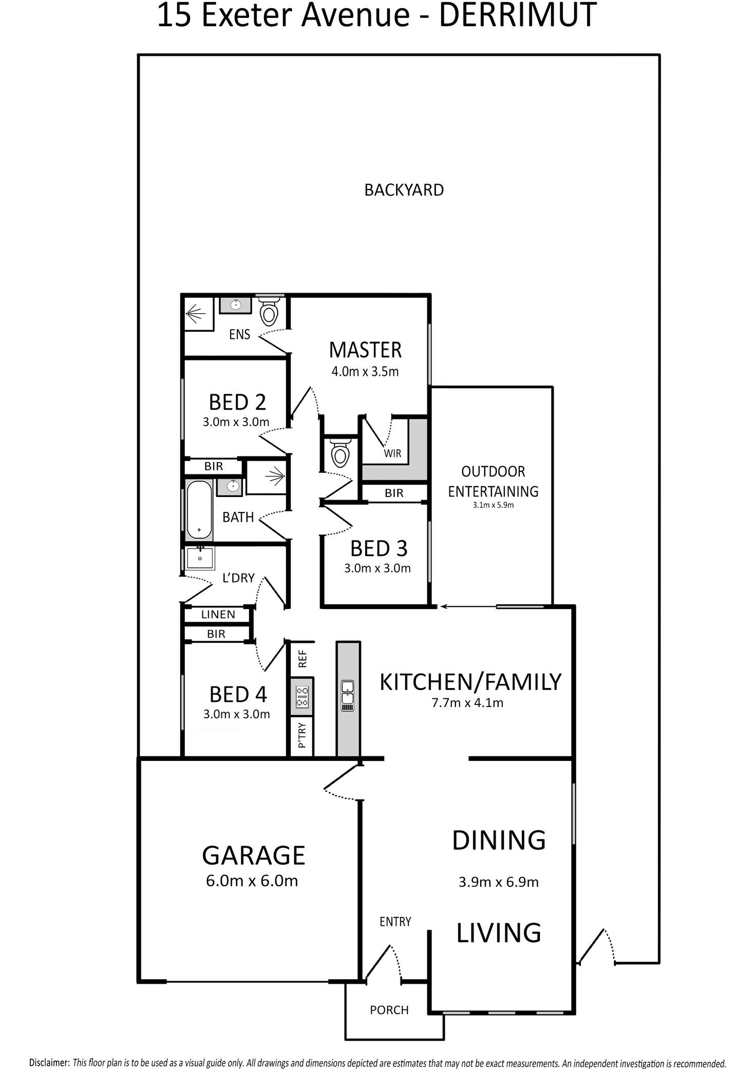 Floorplan of Homely house listing, 15 Exeter Avenue, Derrimut VIC 3026