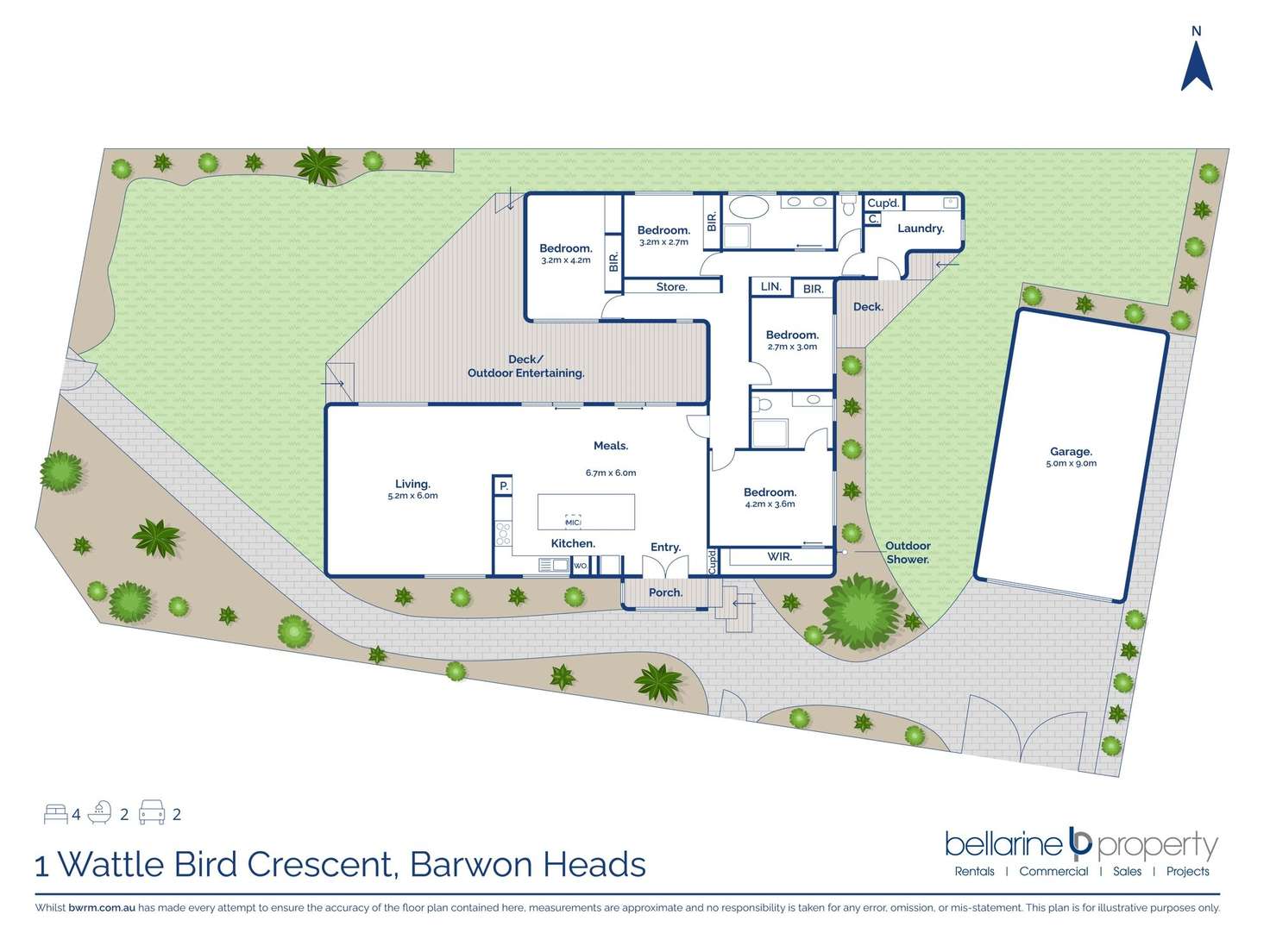 Floorplan of Homely house listing, 1 Wattlebird Crescent, Barwon Heads VIC 3227