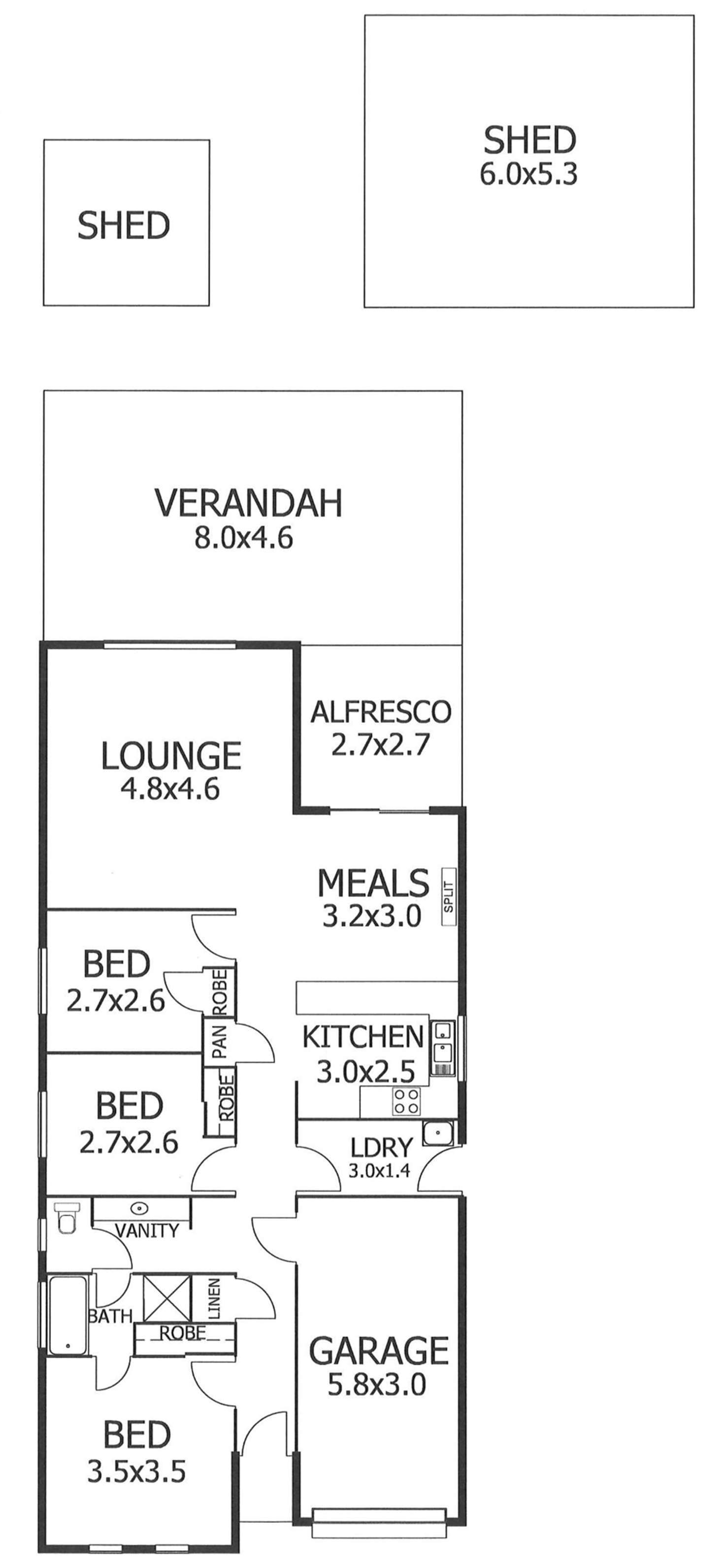 Floorplan of Homely house listing, 10 Ellendale Avenue, Murray Bridge SA 5253