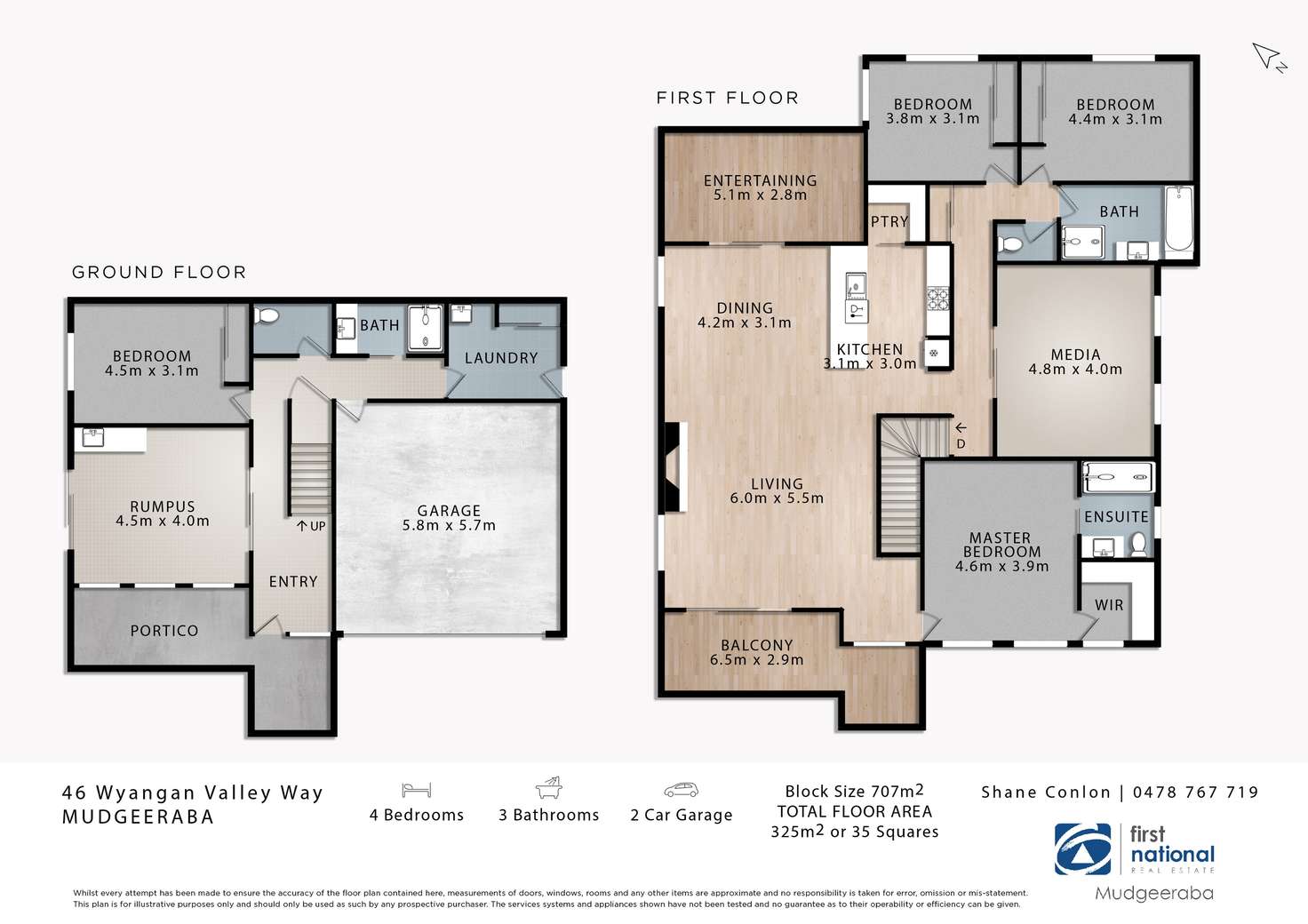 Floorplan of Homely house listing, 46 Wyangan Valley Way, Mudgeeraba QLD 4213
