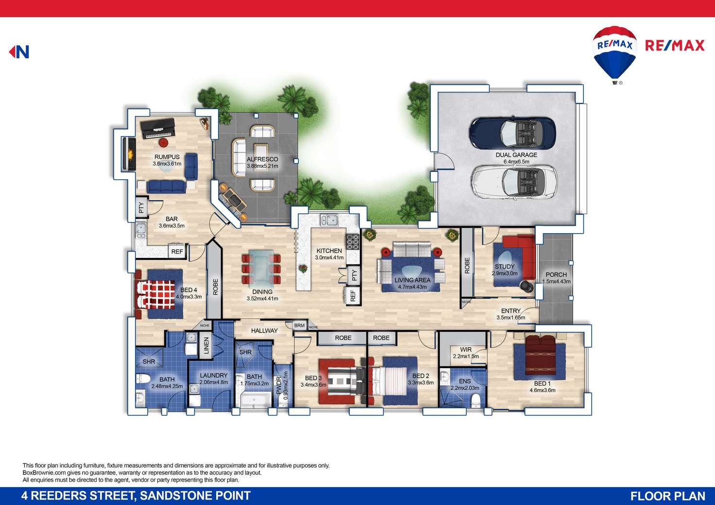 Floorplan of Homely house listing, 4 Reeders Street, Sandstone Point QLD 4511