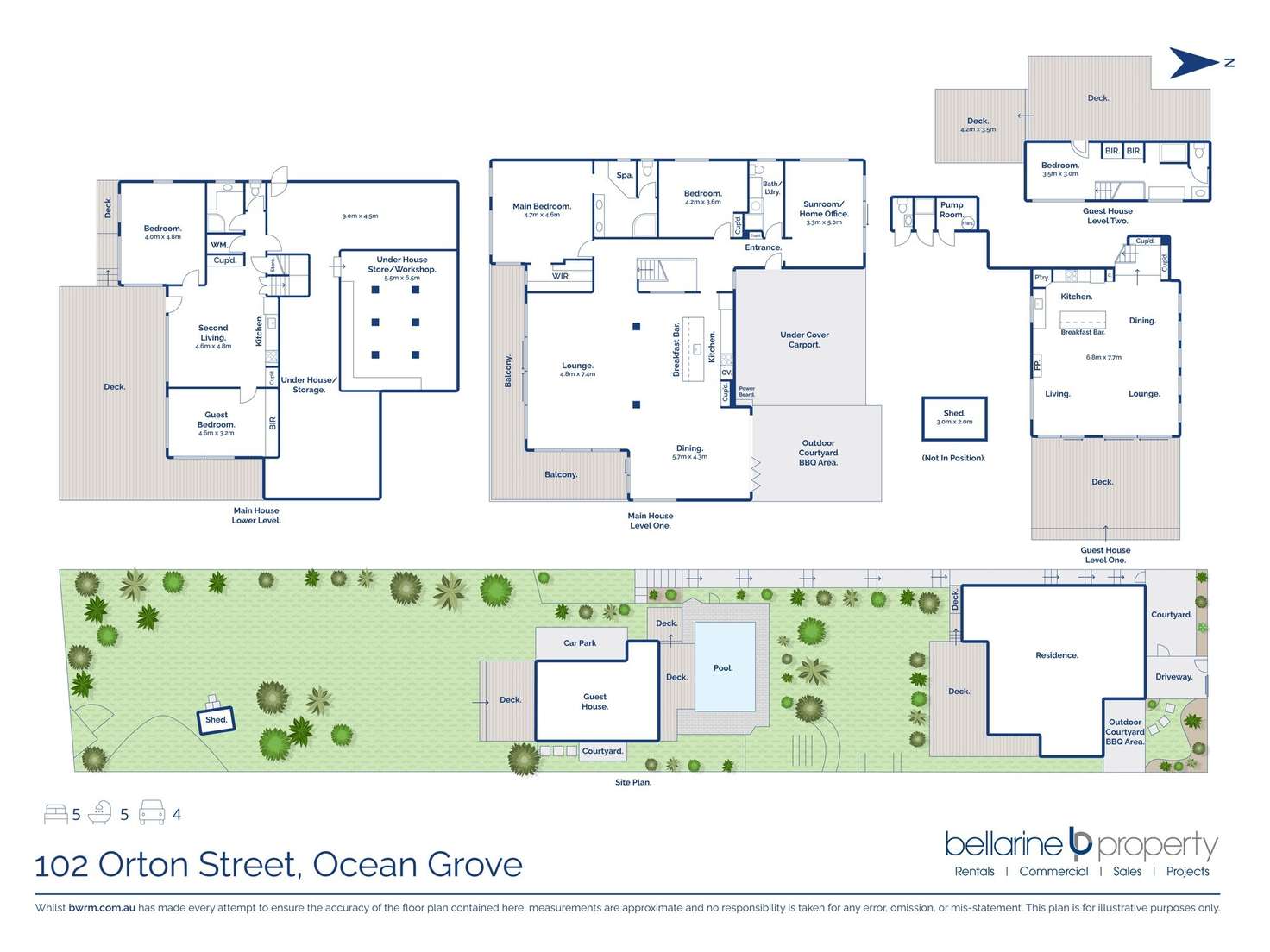 Floorplan of Homely house listing, 102 Orton Street, Ocean Grove VIC 3226