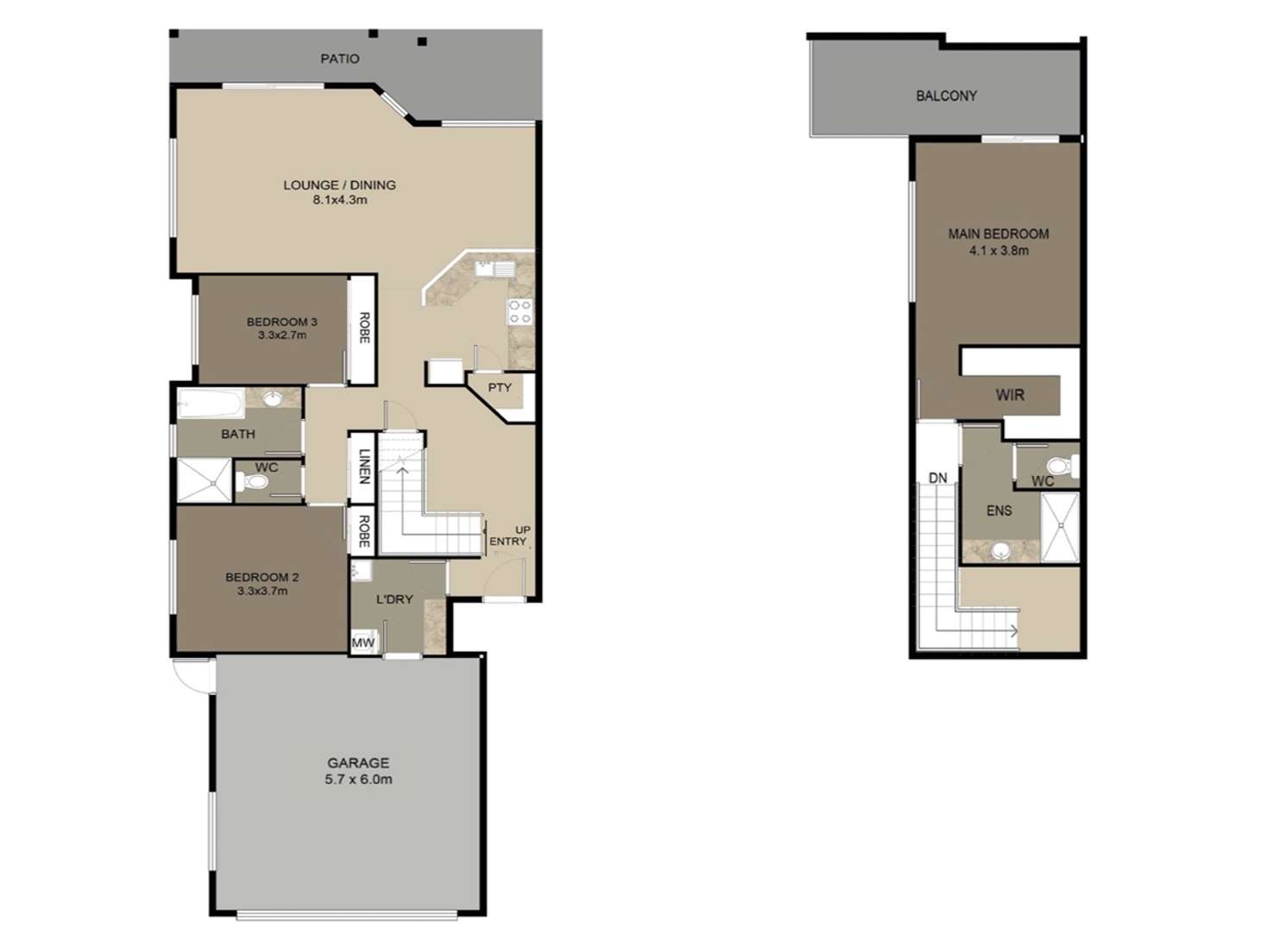 Floorplan of Homely townhouse listing, 37/2 Koala Town Road, Upper Coomera QLD 4209