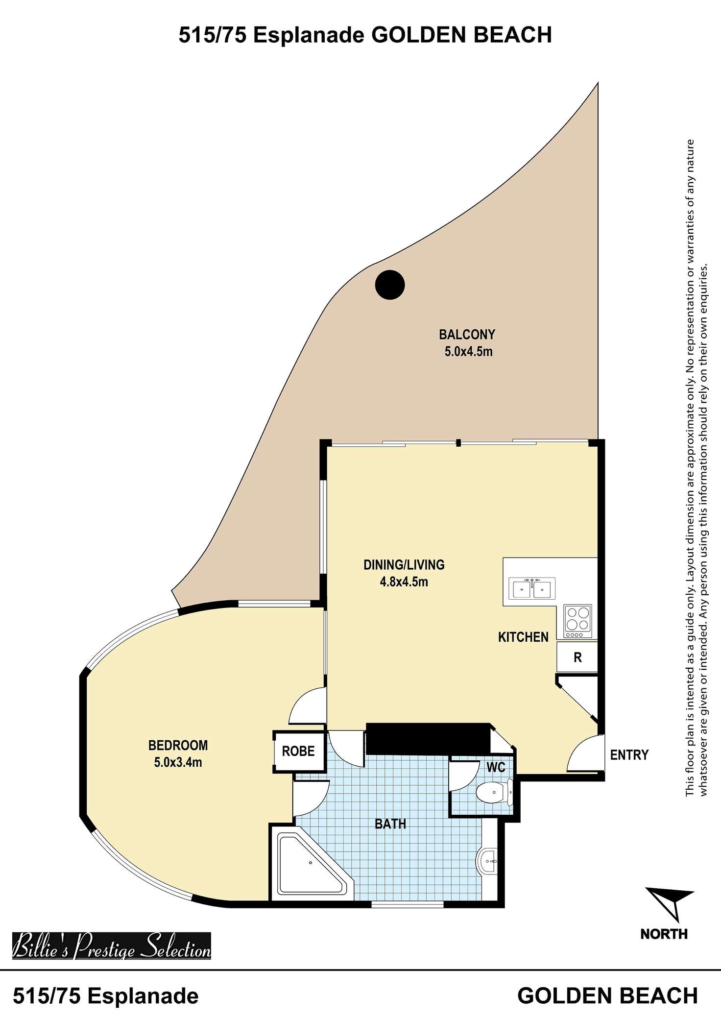 Floorplan of Homely unit listing, 515/75 Golden Beach Esplanade, Golden Beach QLD 4551