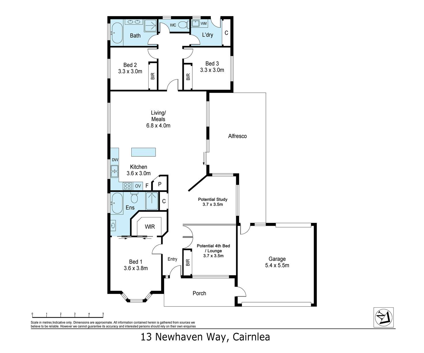 Floorplan of Homely house listing, 13 Newhaven Way, Cairnlea VIC 3023