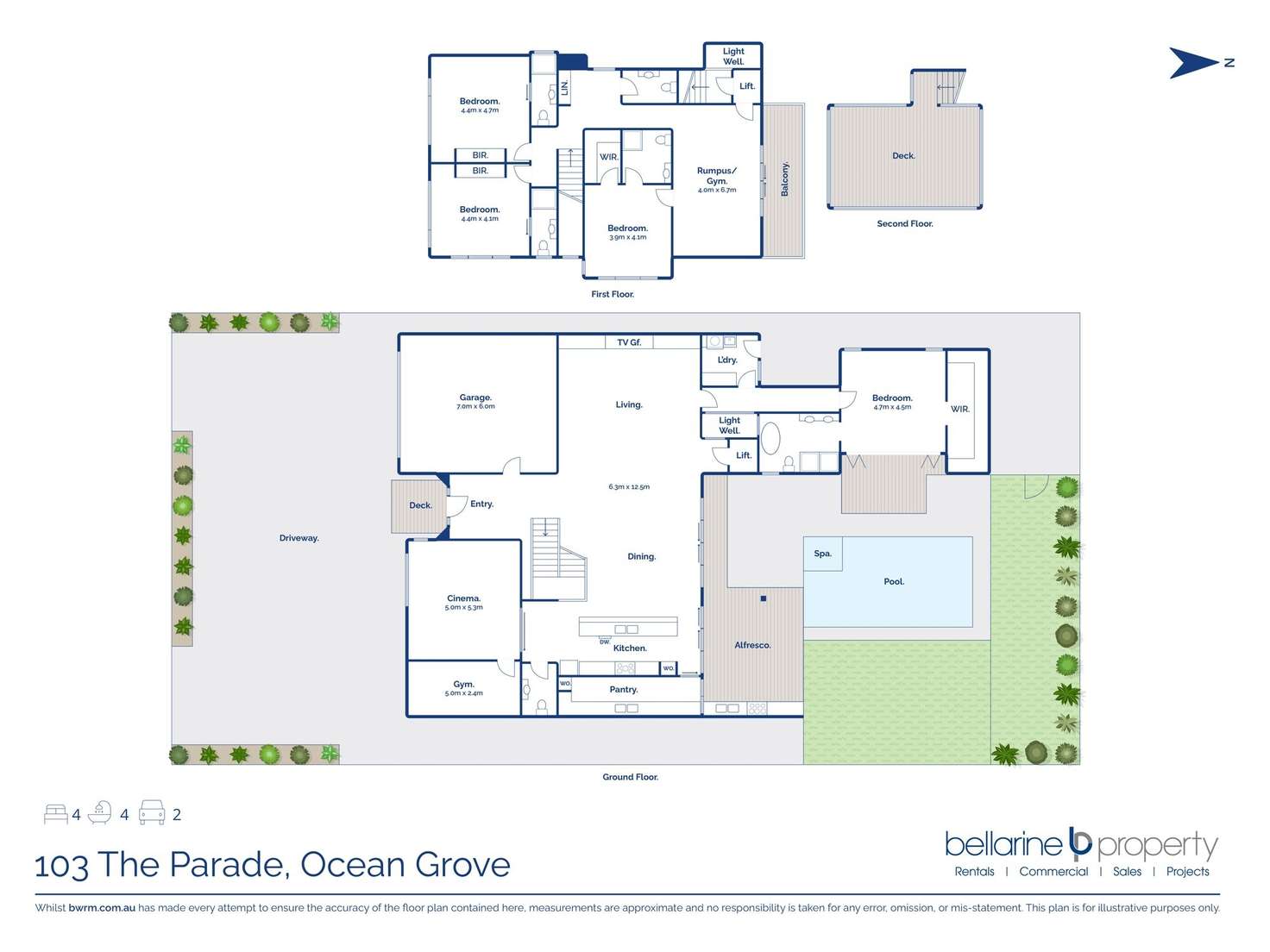 Floorplan of Homely house listing, 103 The Parade, Ocean Grove VIC 3226