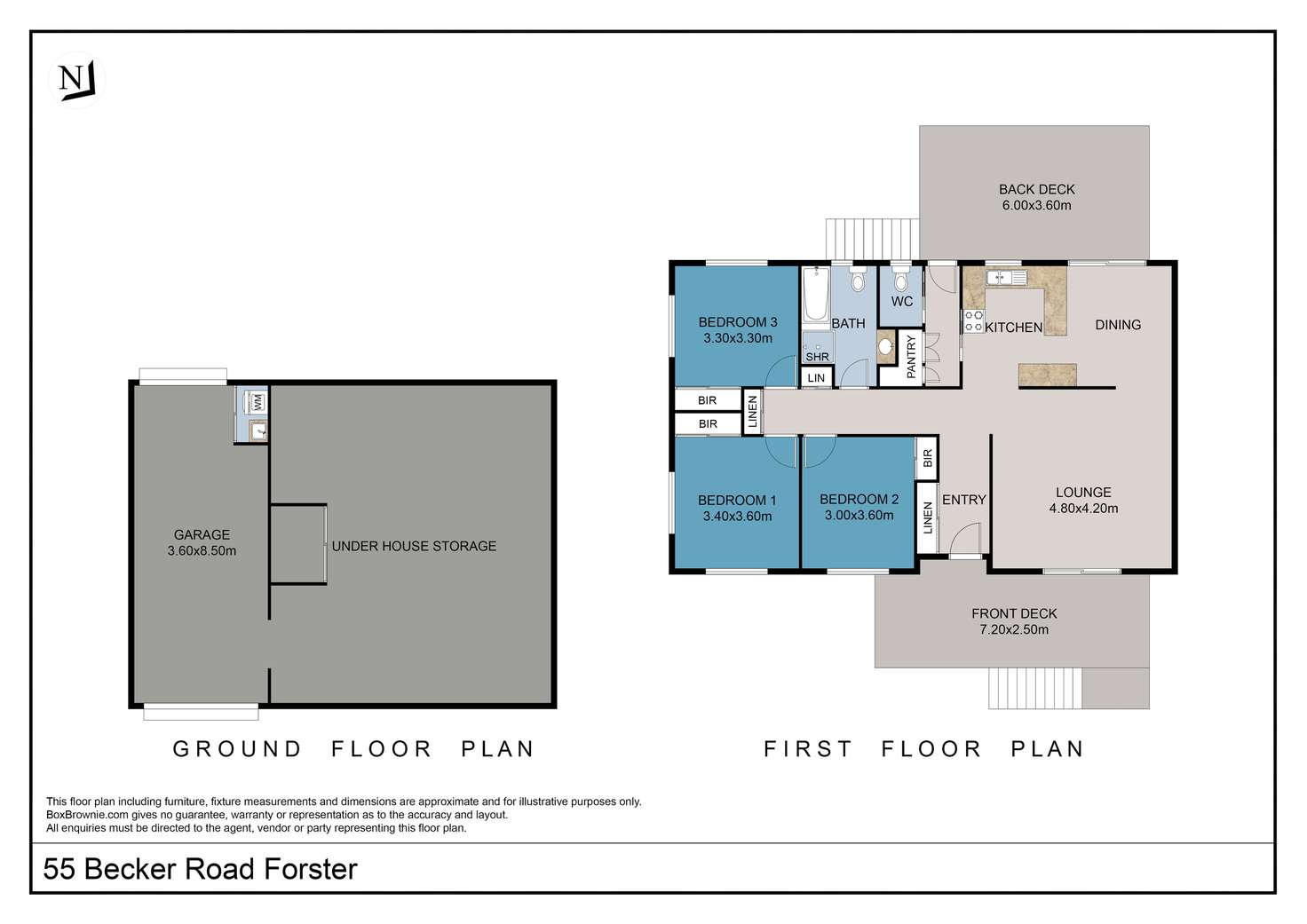 Floorplan of Homely house listing, 55 Becker Road, Forster NSW 2428