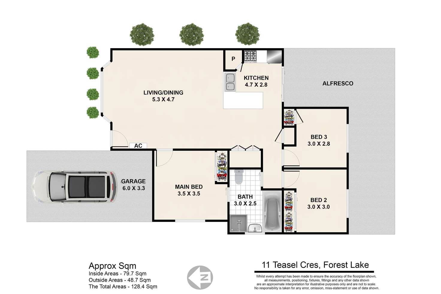 Floorplan of Homely house listing, 11 Teasel Crescent, Forest Lake QLD 4078