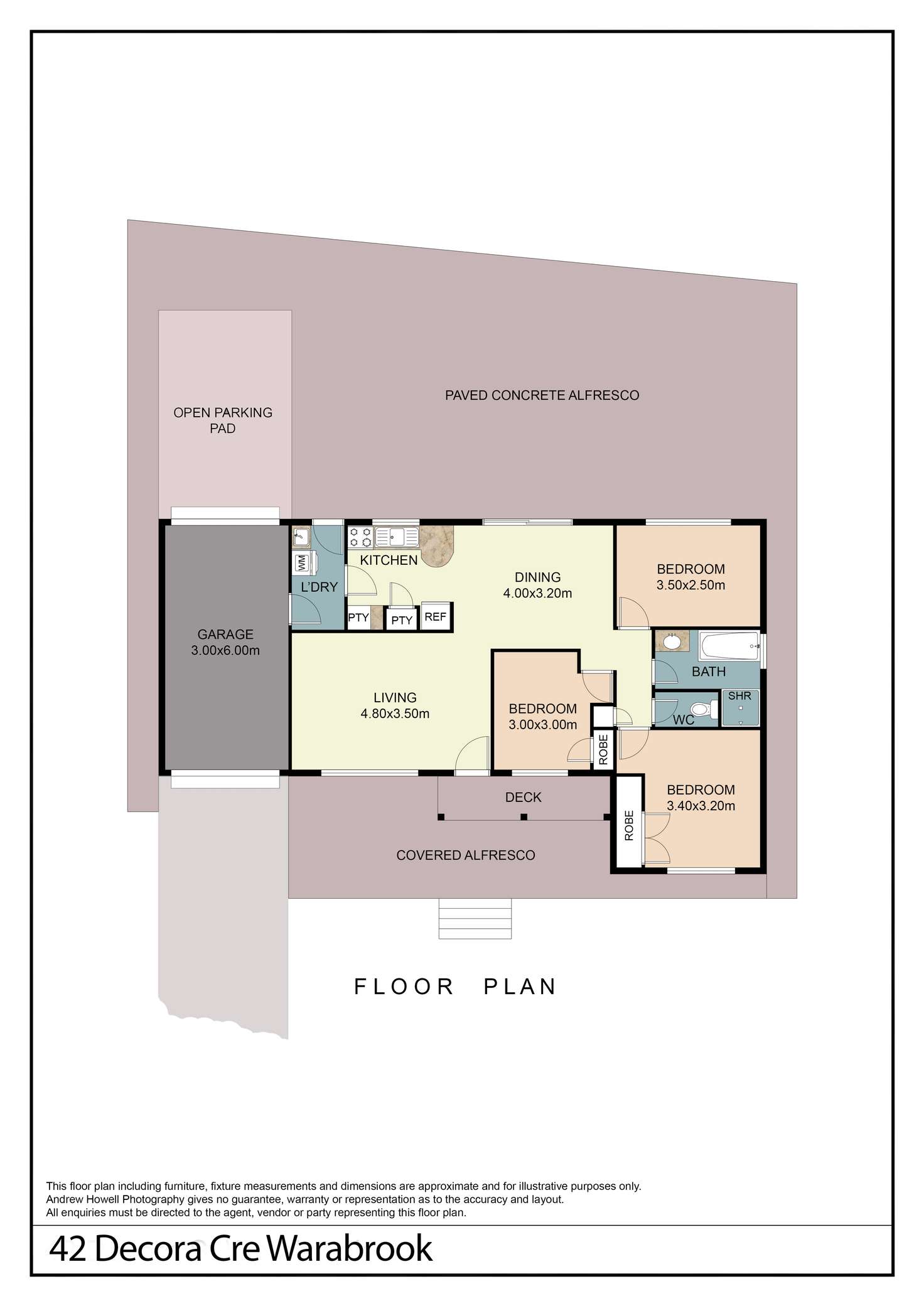 Floorplan of Homely house listing, 42 Decora Crescent, Warabrook NSW 2304