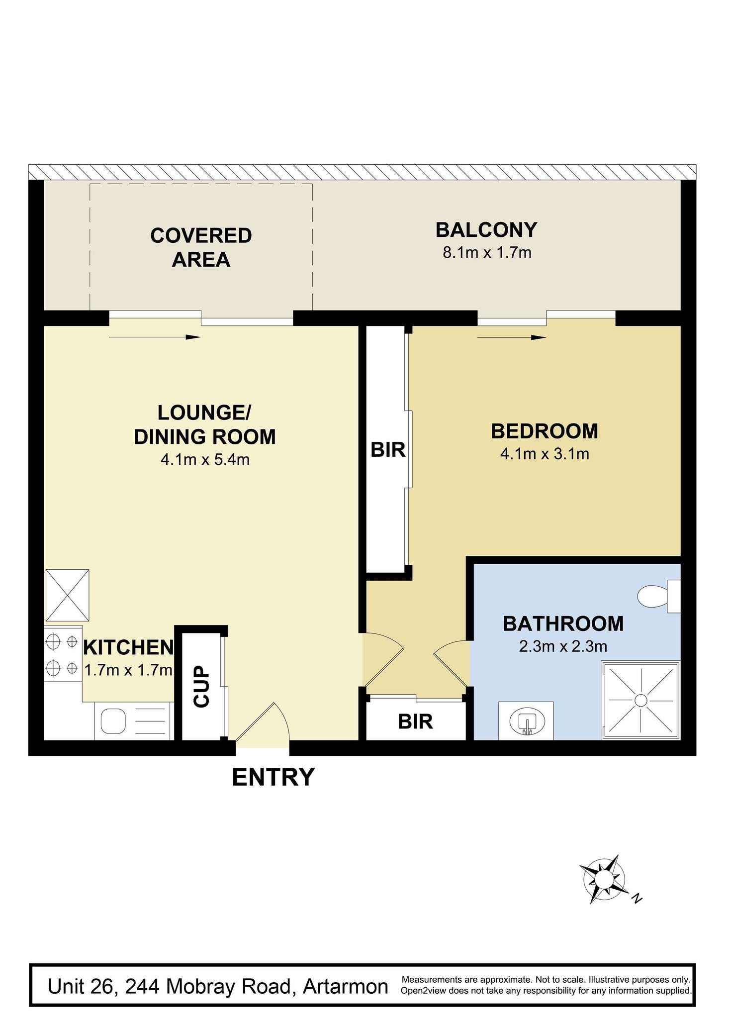Floorplan of Homely unit listing, 26/244-264 Mowbray Road, Artarmon NSW 2064