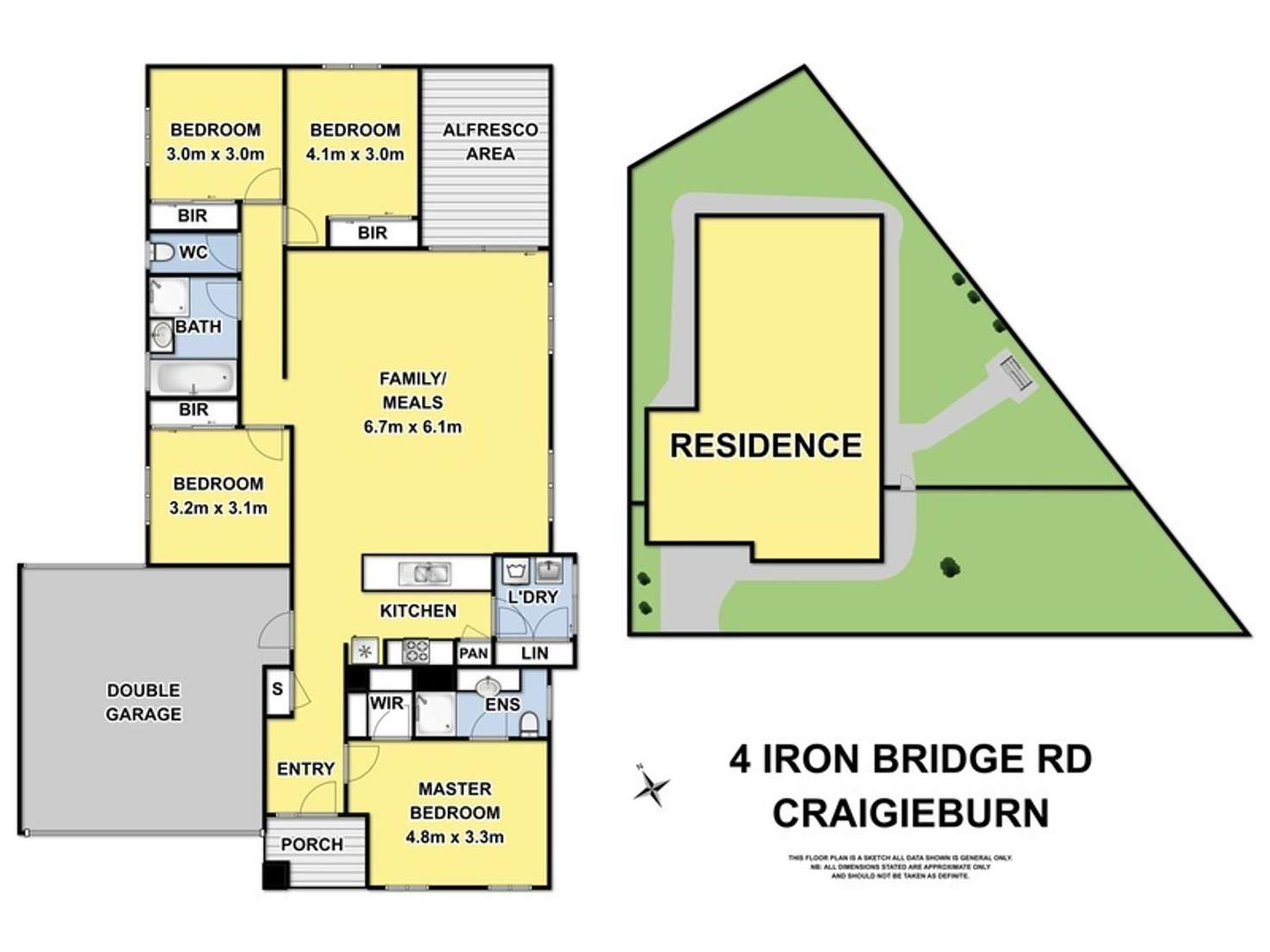 Floorplan of Homely house listing, 4 Iron Bridge Road, Craigieburn VIC 3064