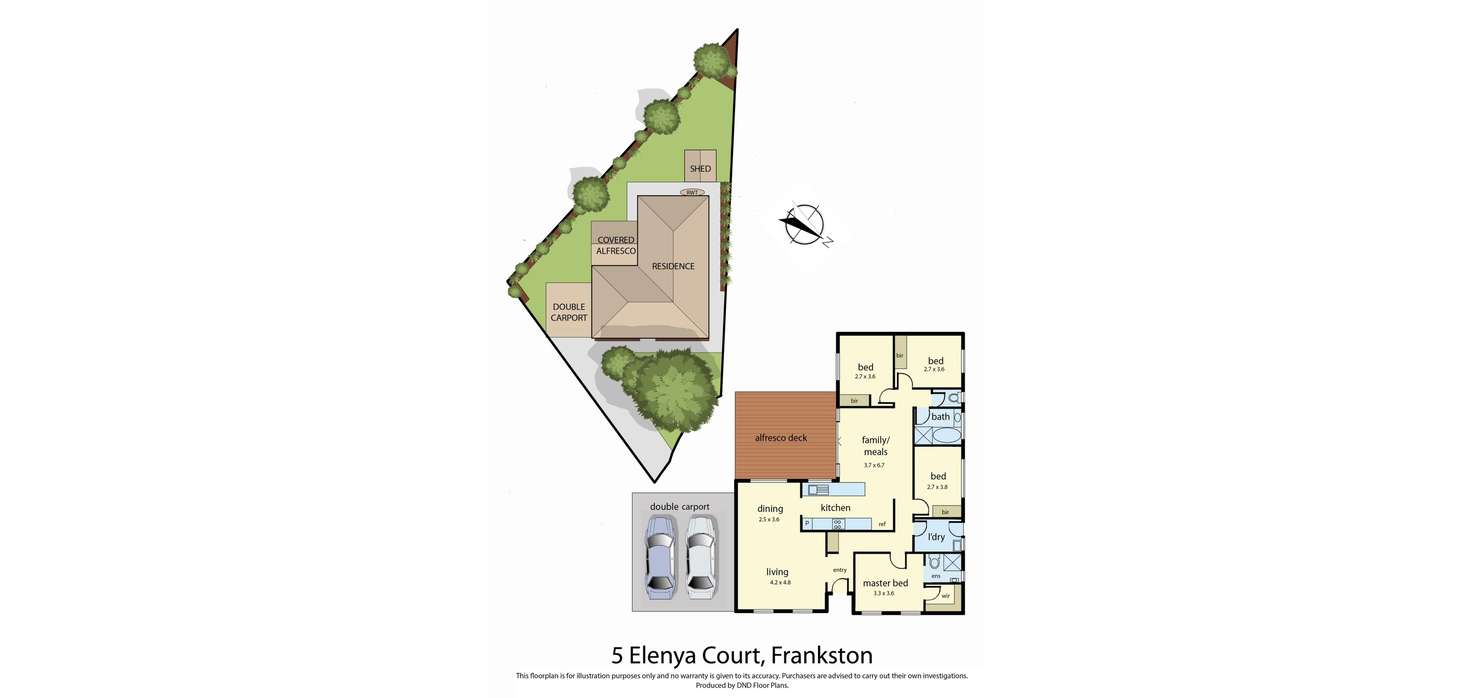 Floorplan of Homely house listing, 5 Elenya Court, Frankston VIC 3199