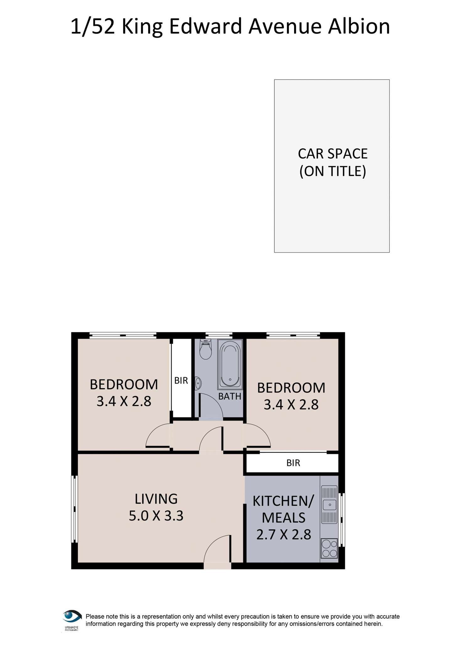 Floorplan of Homely apartment listing, 1/52 King Edward Avenue, Albion VIC 3020