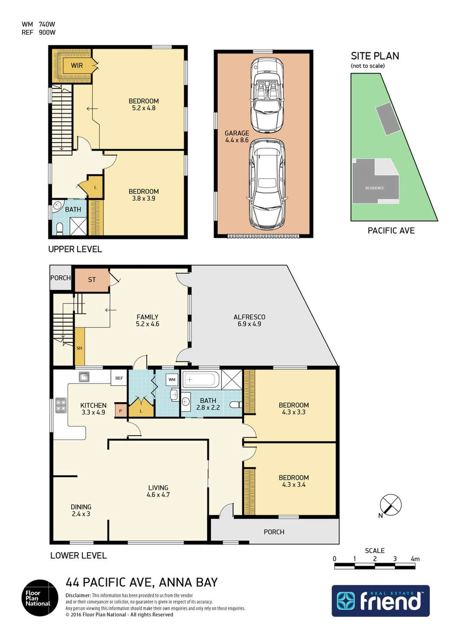 Floorplan of Homely house listing, 44 Pacific Avenue, Anna Bay NSW 2316