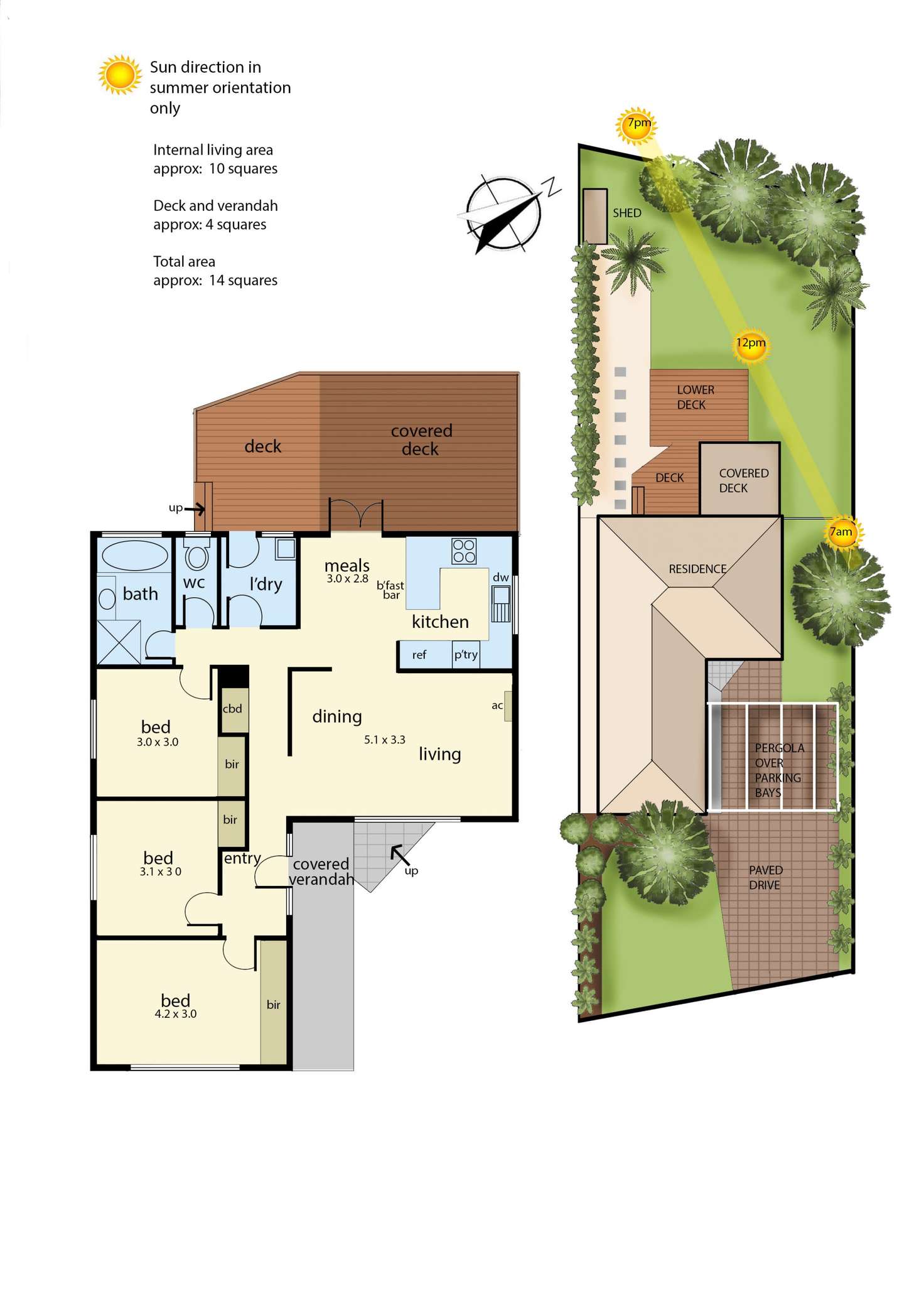 Floorplan of Homely house listing, 51 Dunsterville Crescent, Frankston VIC 3199