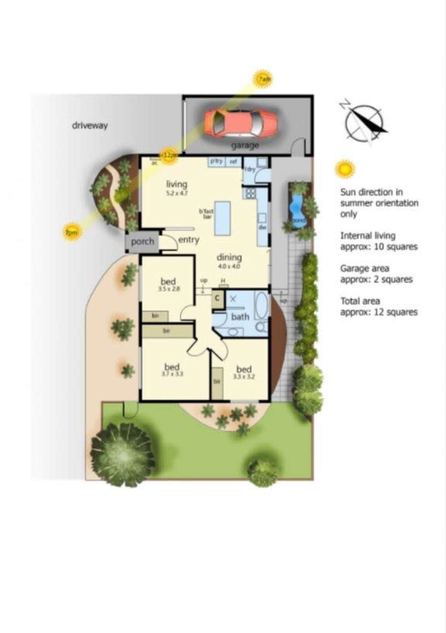 Floorplan of Homely unit listing, 1/101 Southgateway, Langwarrin VIC 3910