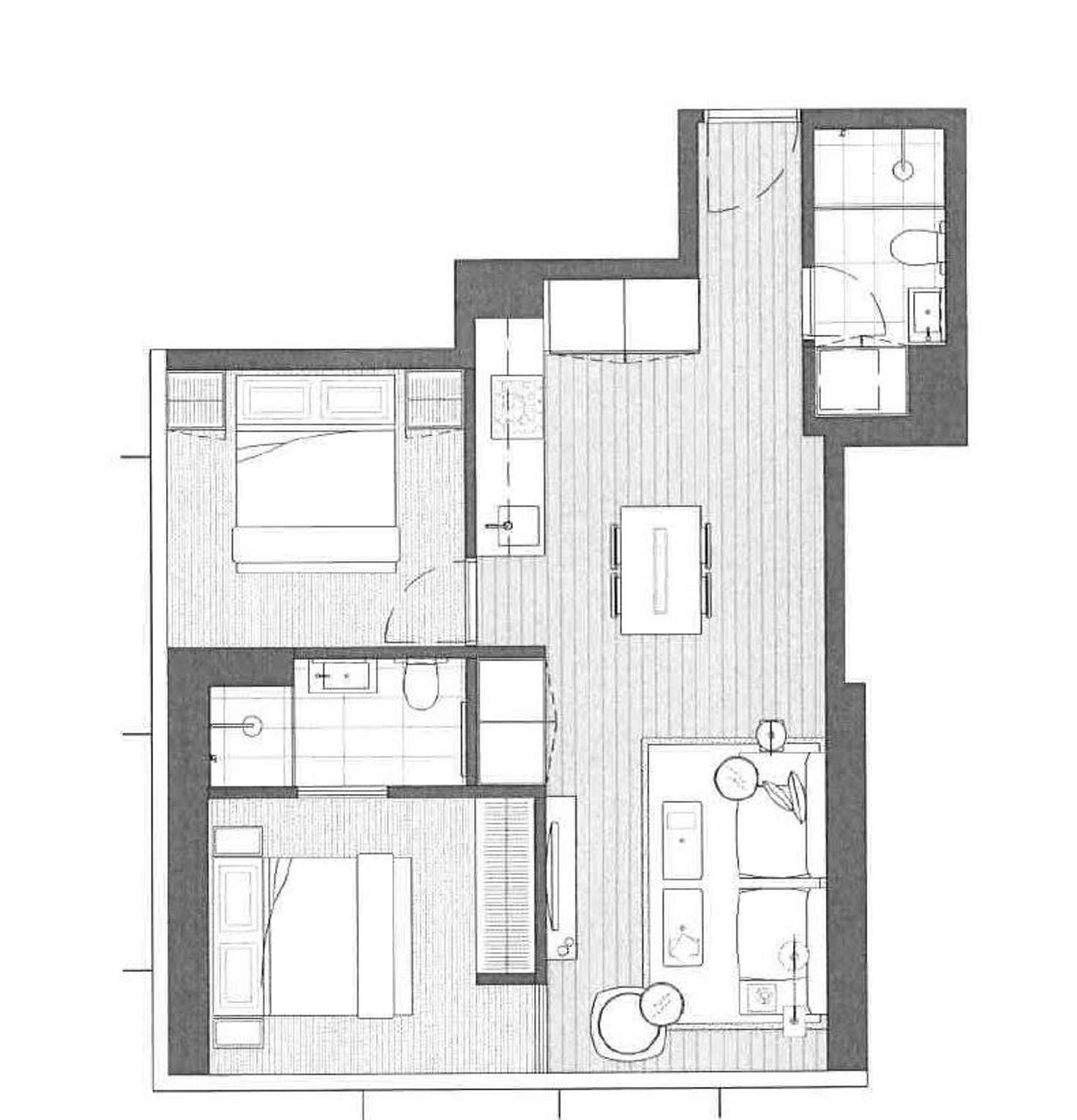 Floorplan of Homely apartment listing, 6604/452 Elizabeth St, Melbourne VIC 3000