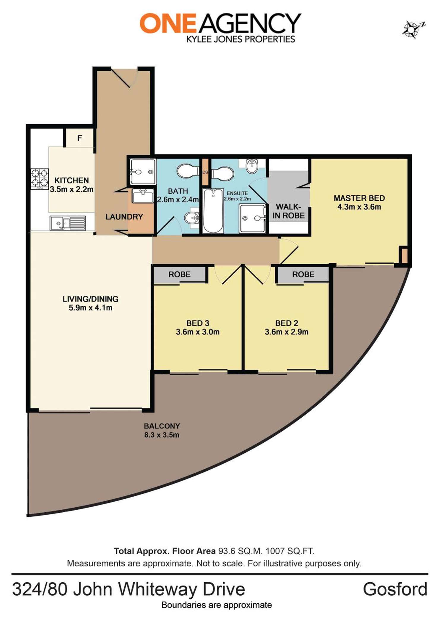 Floorplan of Homely unit listing, 324/80 John Whiteway Drive, Gosford NSW 2250