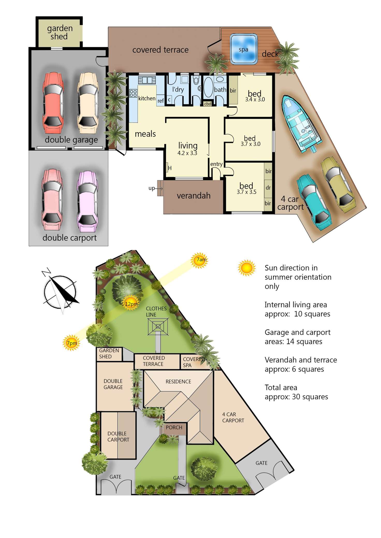 Floorplan of Homely house listing, 6 Austral Crescent, Baxter VIC 3911