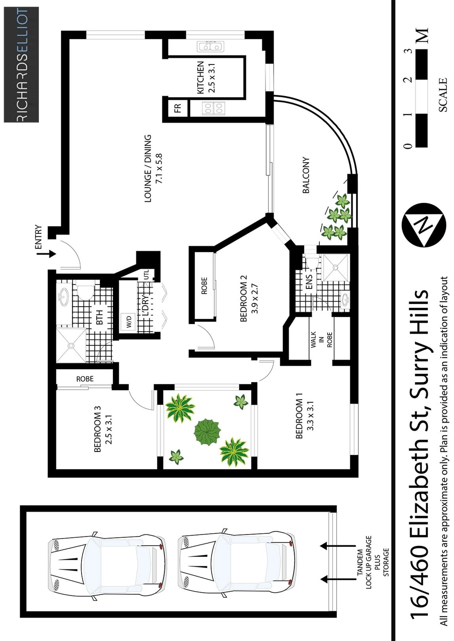 Floorplan of Homely apartment listing, 16/460 Elizabeth Street, Surry Hills NSW 2010