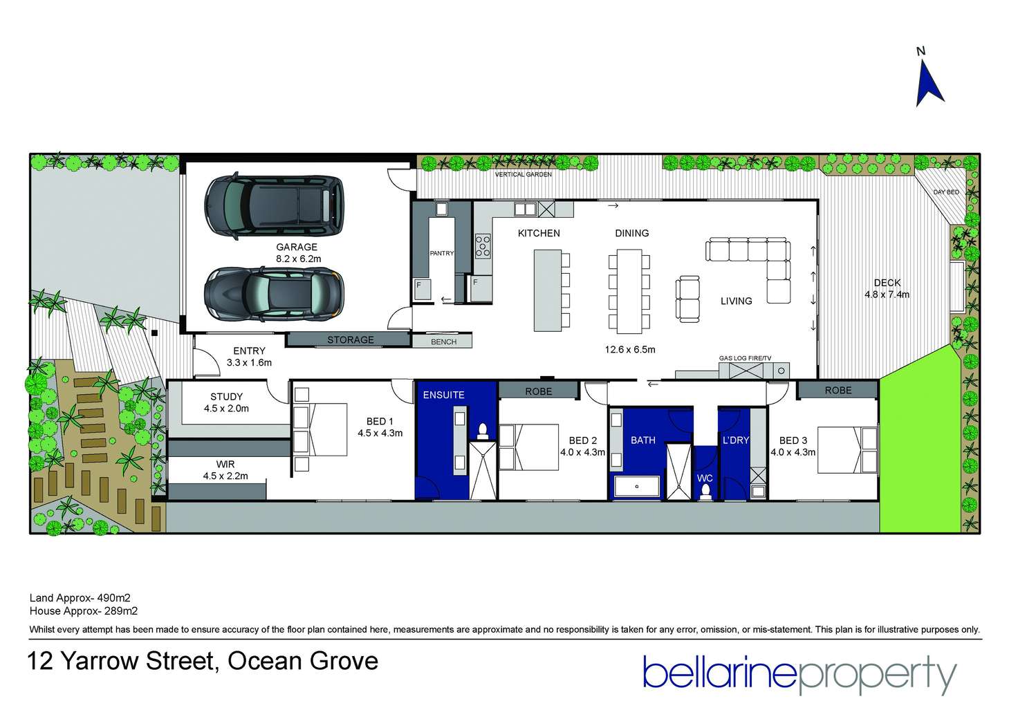 Floorplan of Homely house listing, 12 Yarrow Street, Ocean Grove VIC 3226