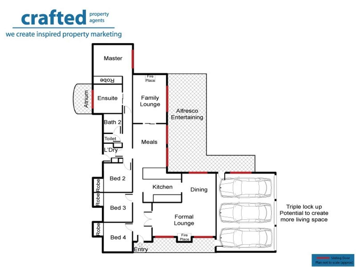 Floorplan of Homely acreageSemiRural listing, 8 Scarlet Ct, Forestdale QLD 4118