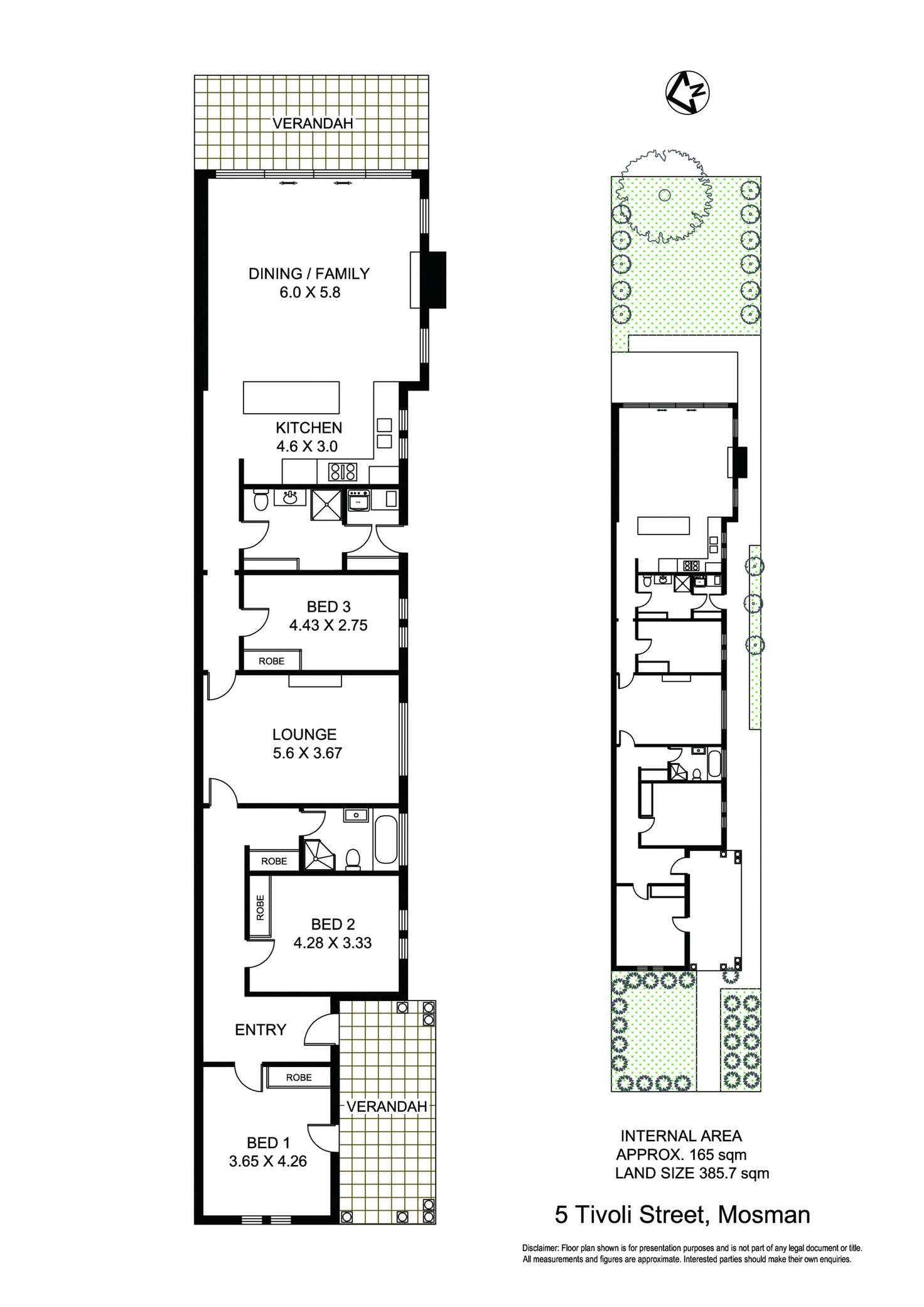 Floorplan of Homely house listing, 5 Tivoli Street, Mosman NSW 2088