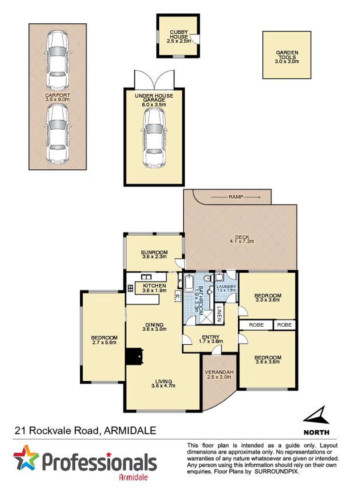 Floorplan of Homely house listing, 21 Rockvale Road, Armidale NSW 2350