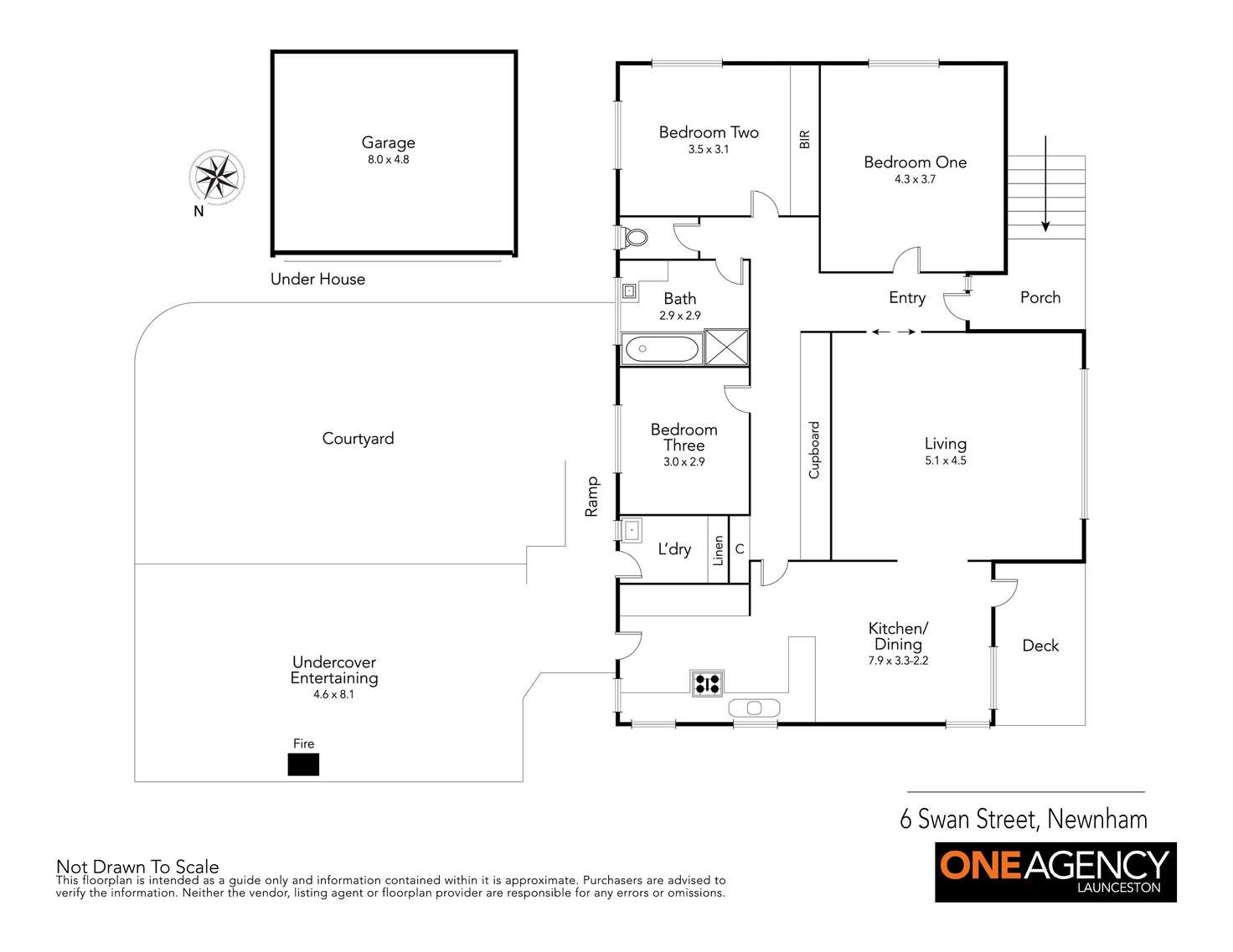 Floorplan of Homely house listing, 6 Swan Street, Newnham TAS 7248