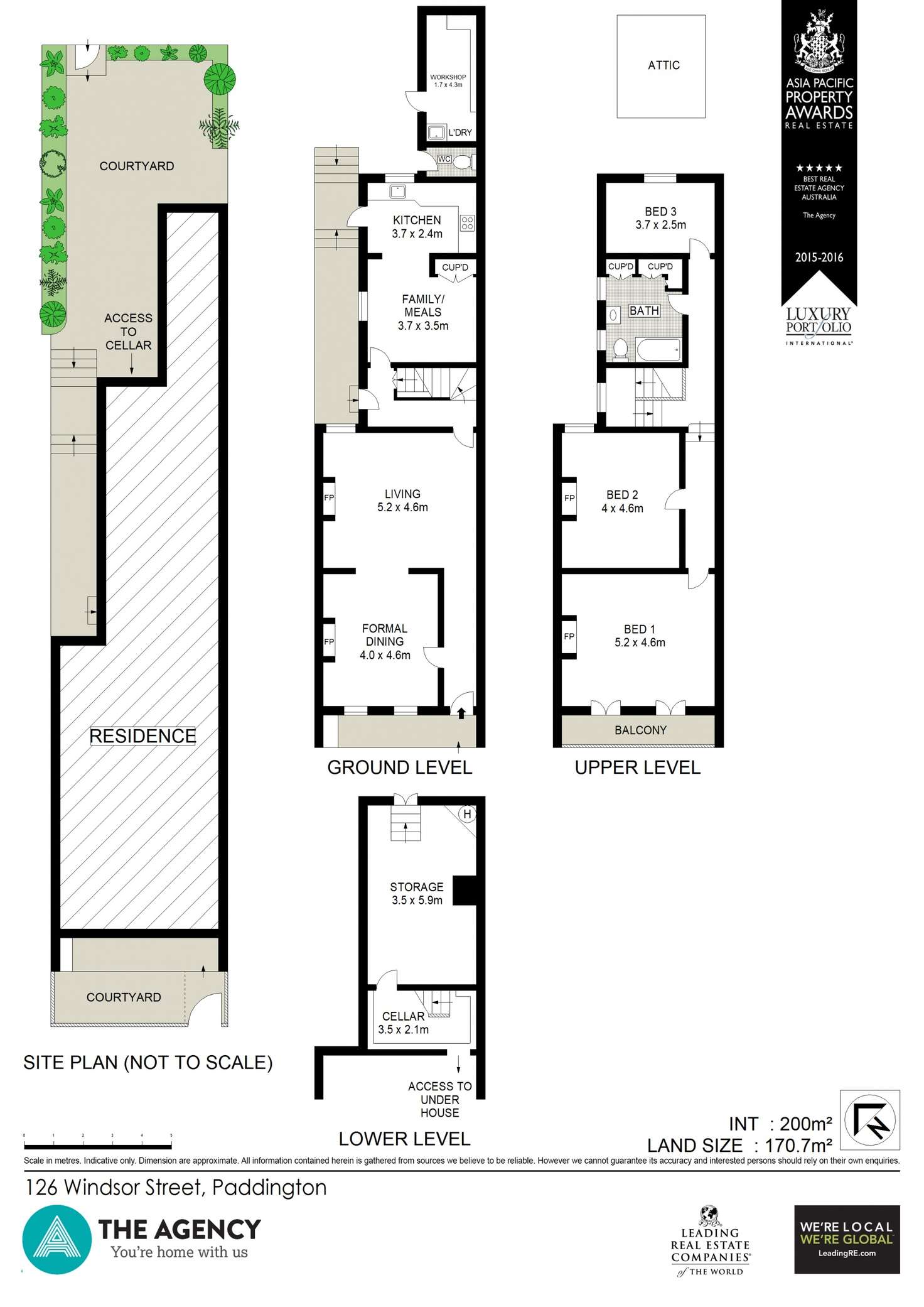 Floorplan of Homely terrace listing, 126 Windsor Street, Paddington NSW 2021