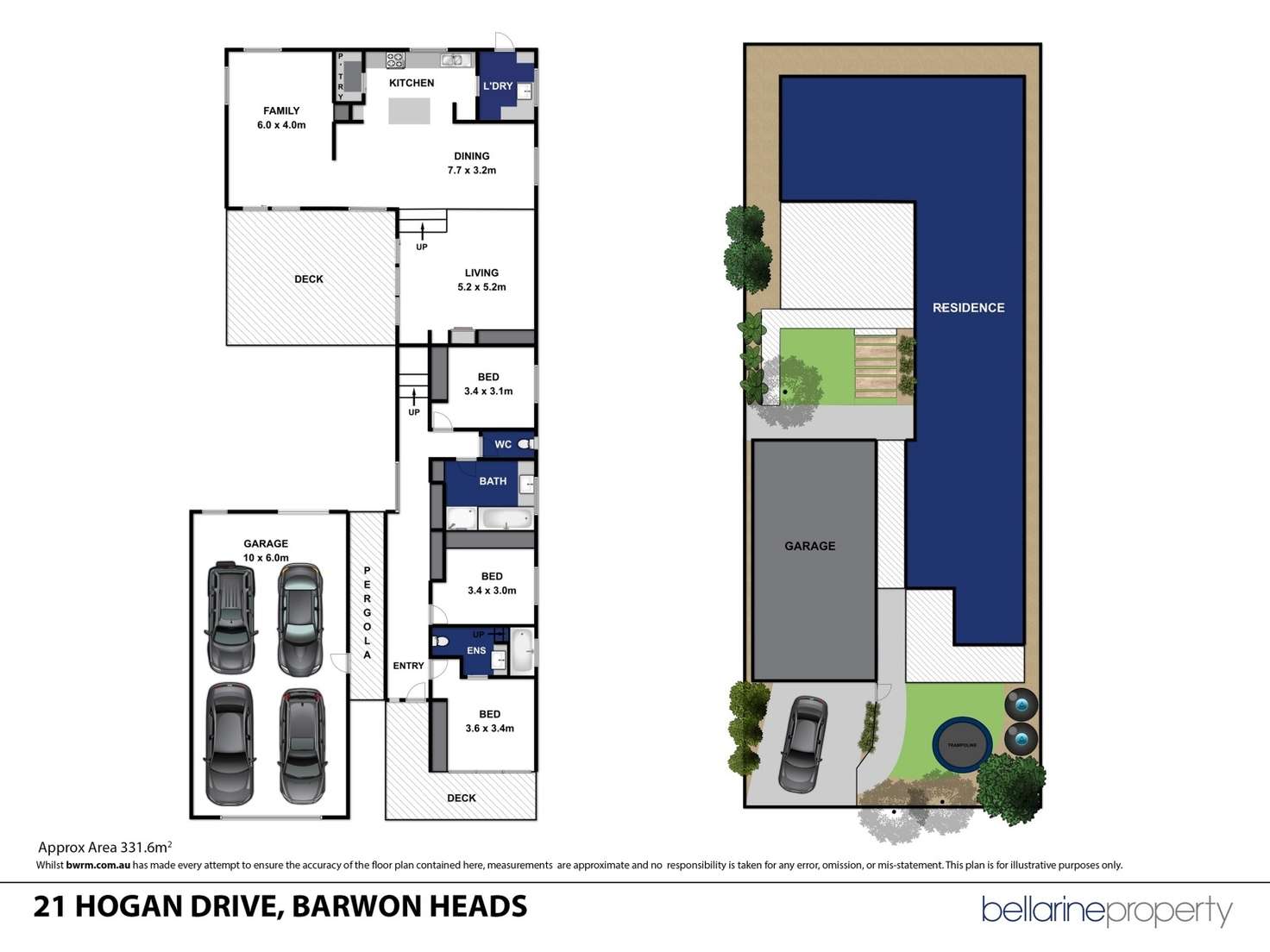 Floorplan of Homely house listing, 21 Hogan Drive, Barwon Heads VIC 3227