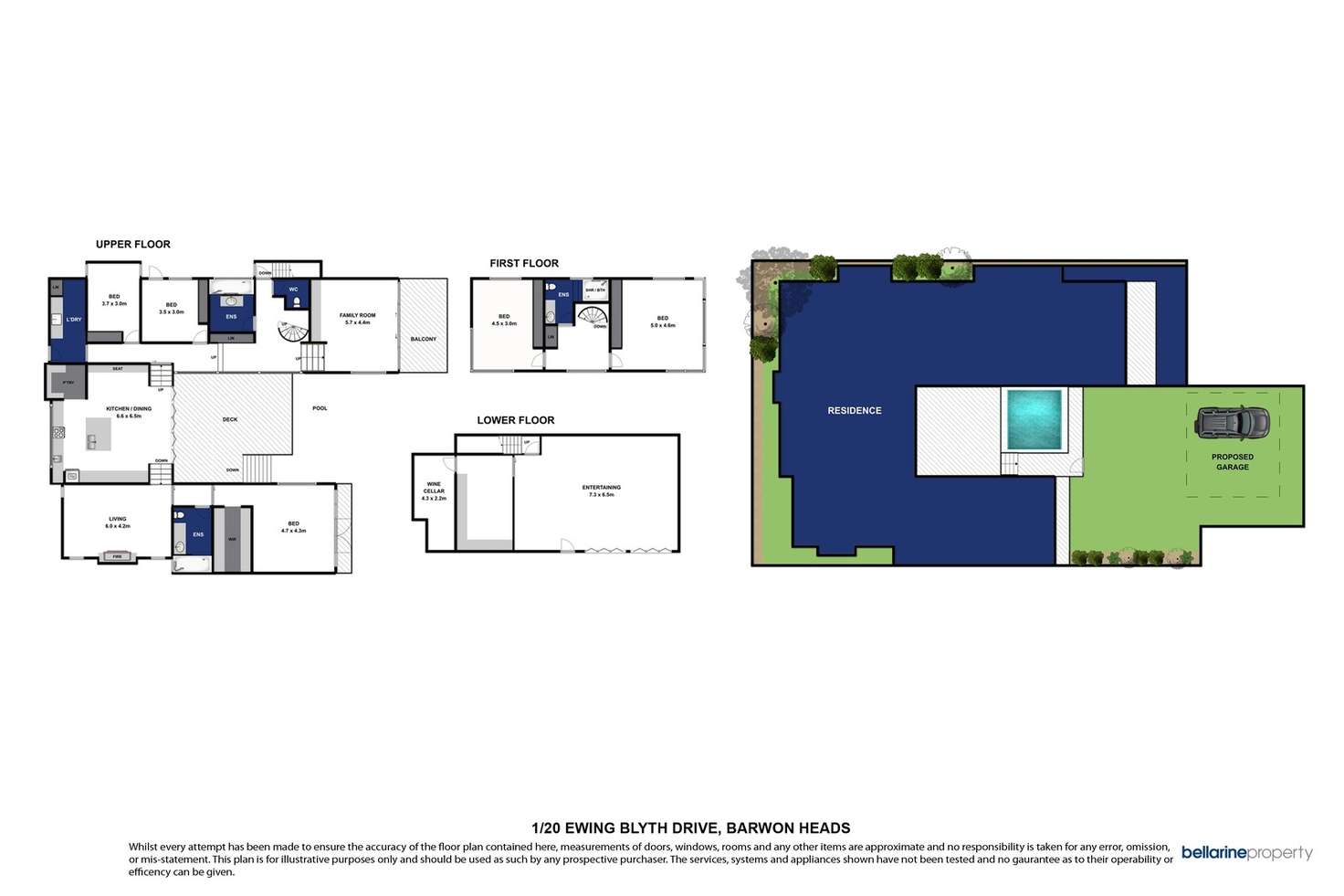 Floorplan of Homely house listing, 20 Ewing Blyth Drive, Barwon Heads VIC 3227