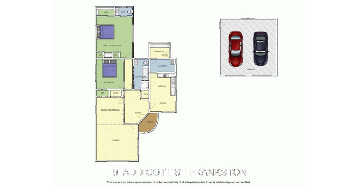 Floorplan of Homely house listing, 9 Addicott Street, Frankston VIC 3199