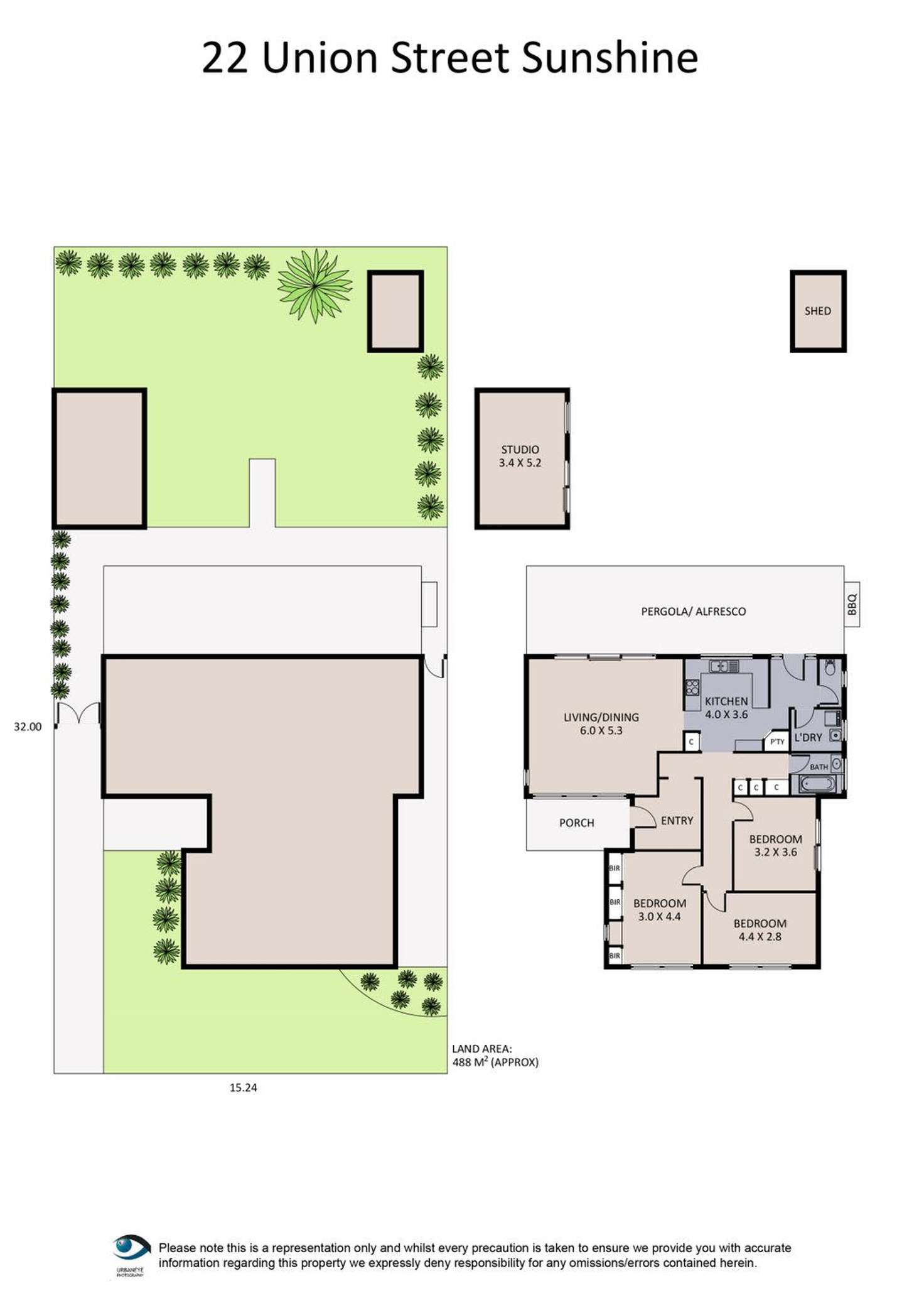 Floorplan of Homely house listing, 22 Union Street, Sunshine VIC 3020