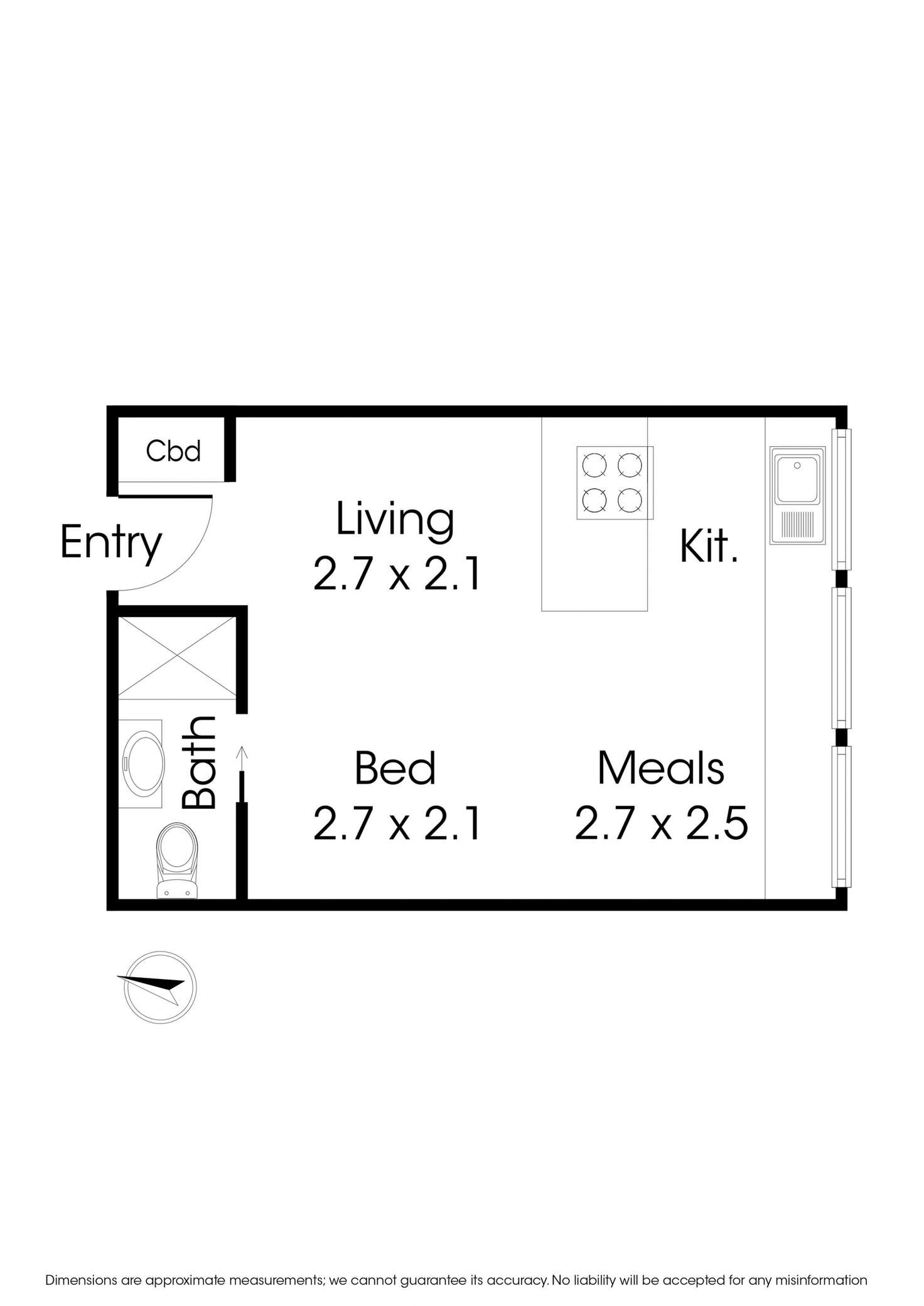 Floorplan of Homely apartment listing, 1103/480 Collins Street, Melbourne VIC 3000