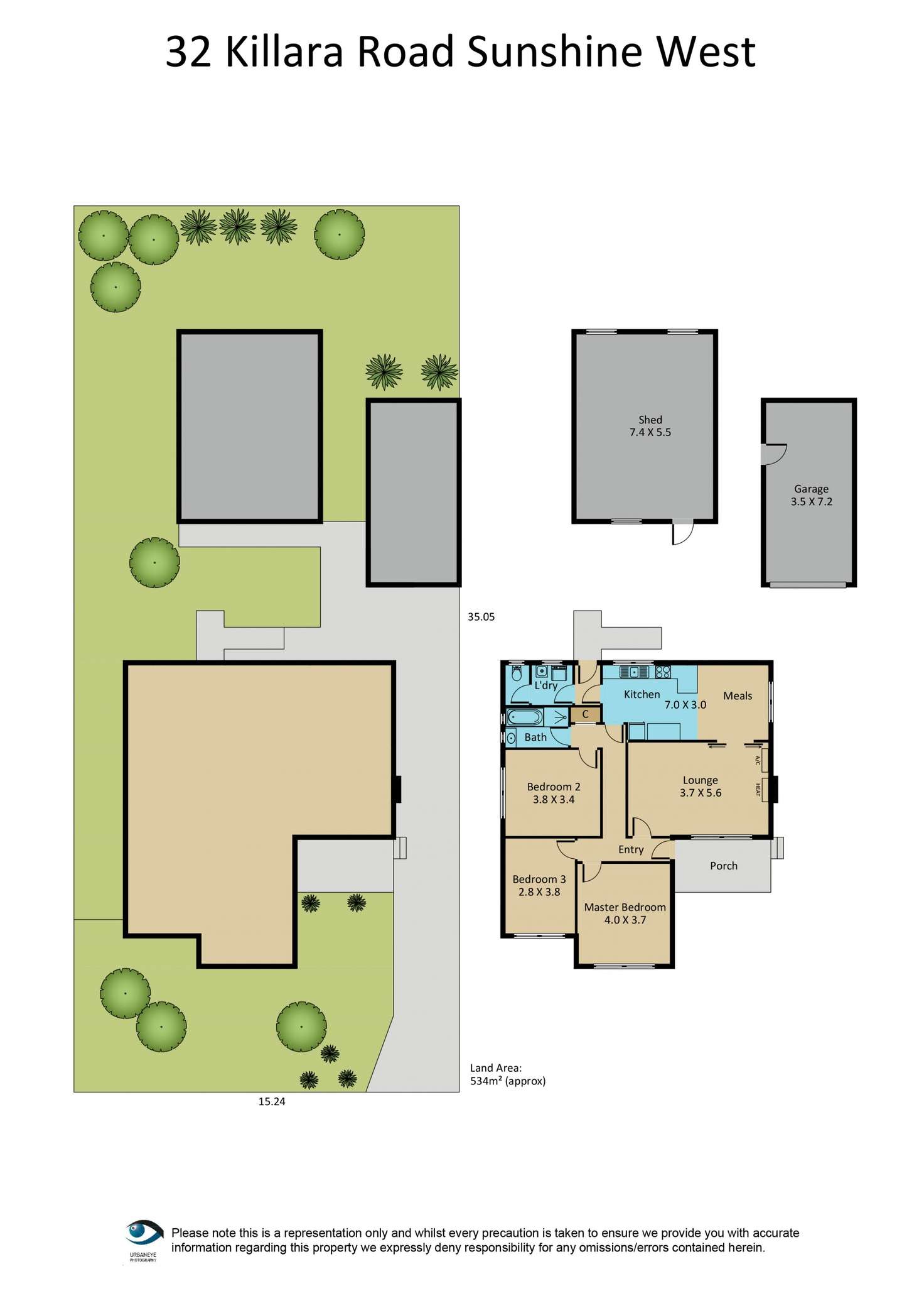 Floorplan of Homely house listing, 32 Killara Street, Sunshine West VIC 3020