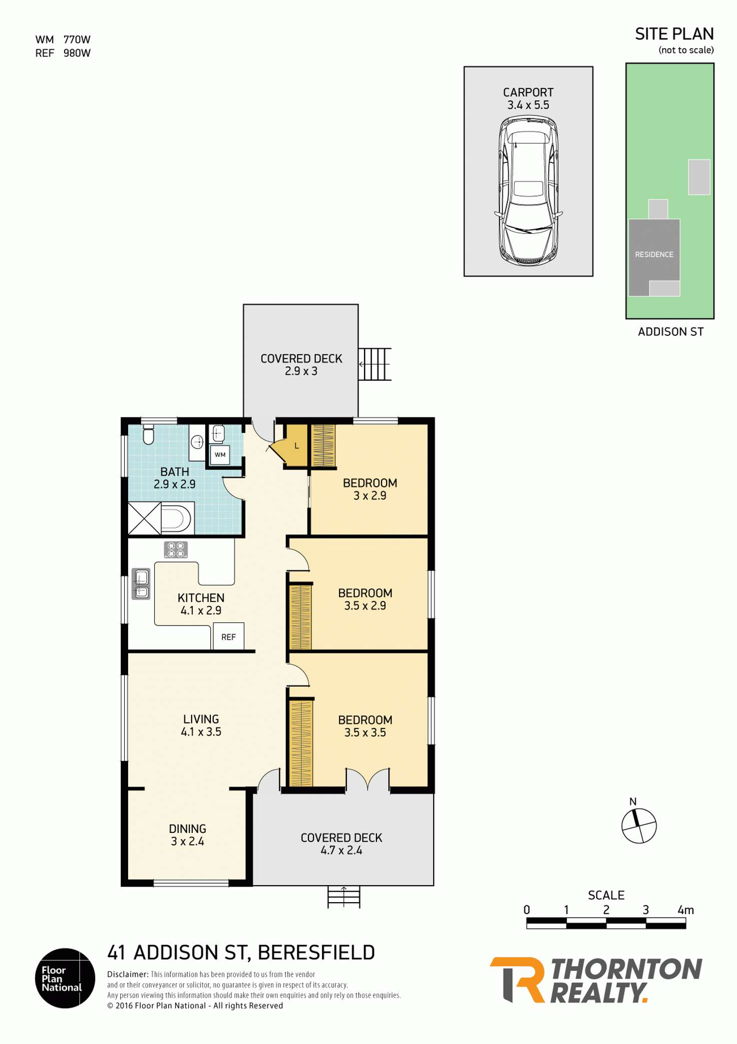Floorplan of Homely house listing, 41 Addison Street, Beresfield NSW 2322