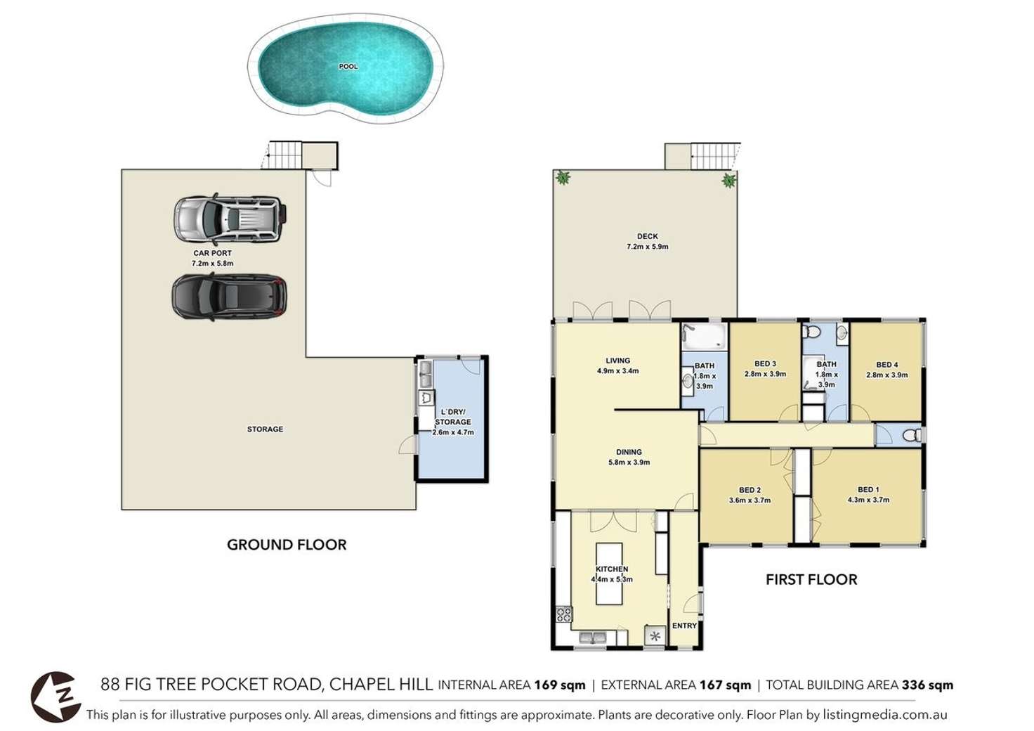 Floorplan of Homely house listing, 88 Fig Tree Pocket Rd, Chapel Hill QLD 4069