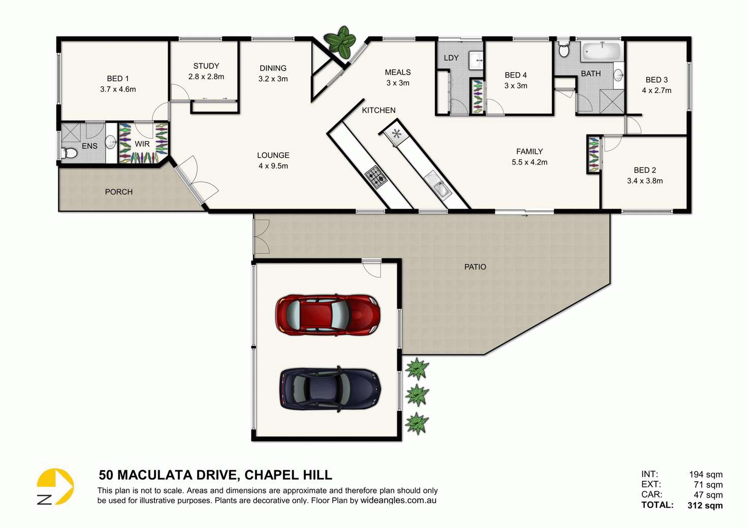 Floorplan of Homely house listing, 50 Maculata Dr, Chapel Hill QLD 4069
