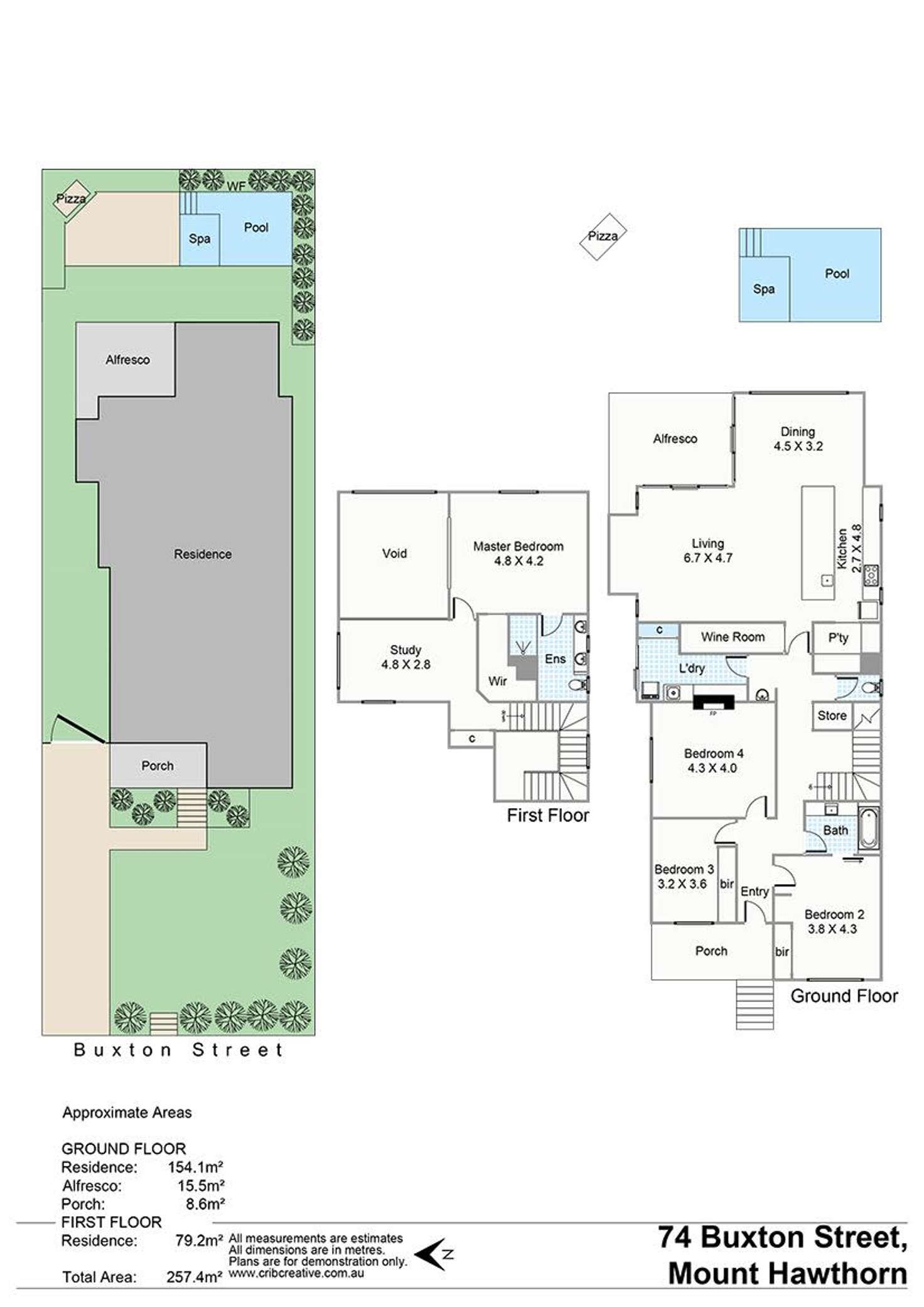 Floorplan of Homely house listing, 74 Buxton Street, Mount Hawthorn WA 6016