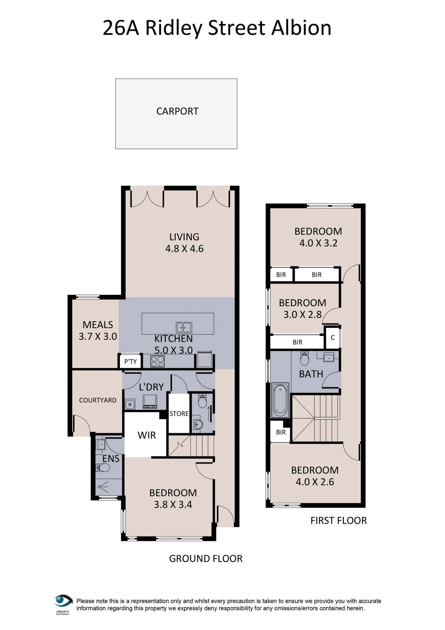 Floorplan of Homely house listing, 26A Ridley Street, Albion VIC 3020